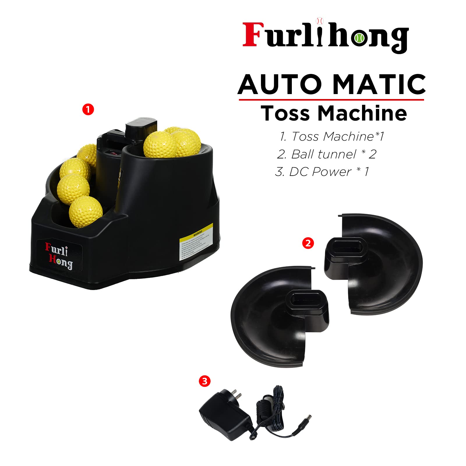 Rechargeable Baseball & Softball Pitching Machine with Extendable Ball Stacker - Adjustable Height for Regulation Baseballs, Softballs & Dimpled Balls - Perfect for Batting Practice & Baseball Training at Home, Field or Cage