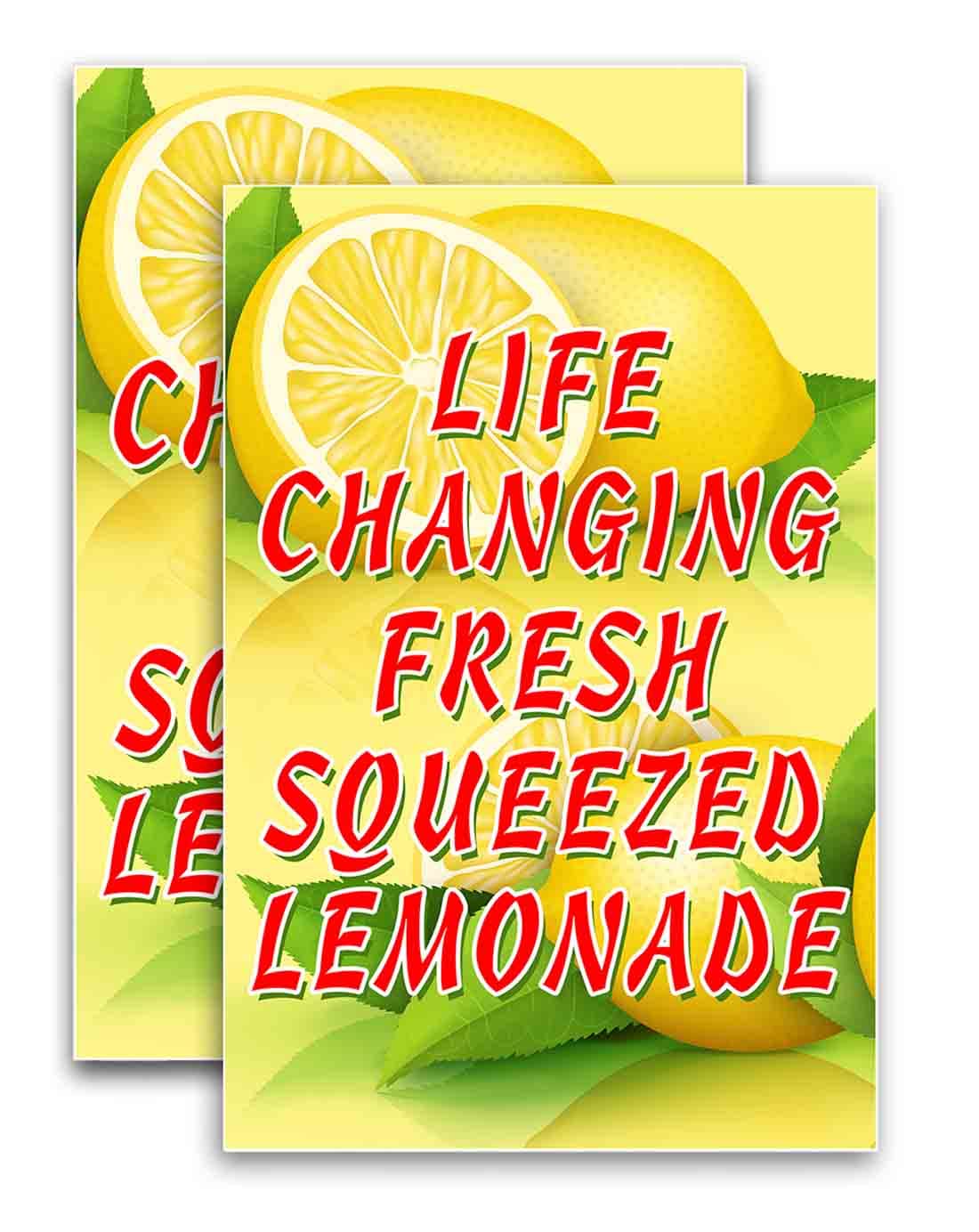 Premium Fresh Squeezed Lemonade Vinyl Decal (24