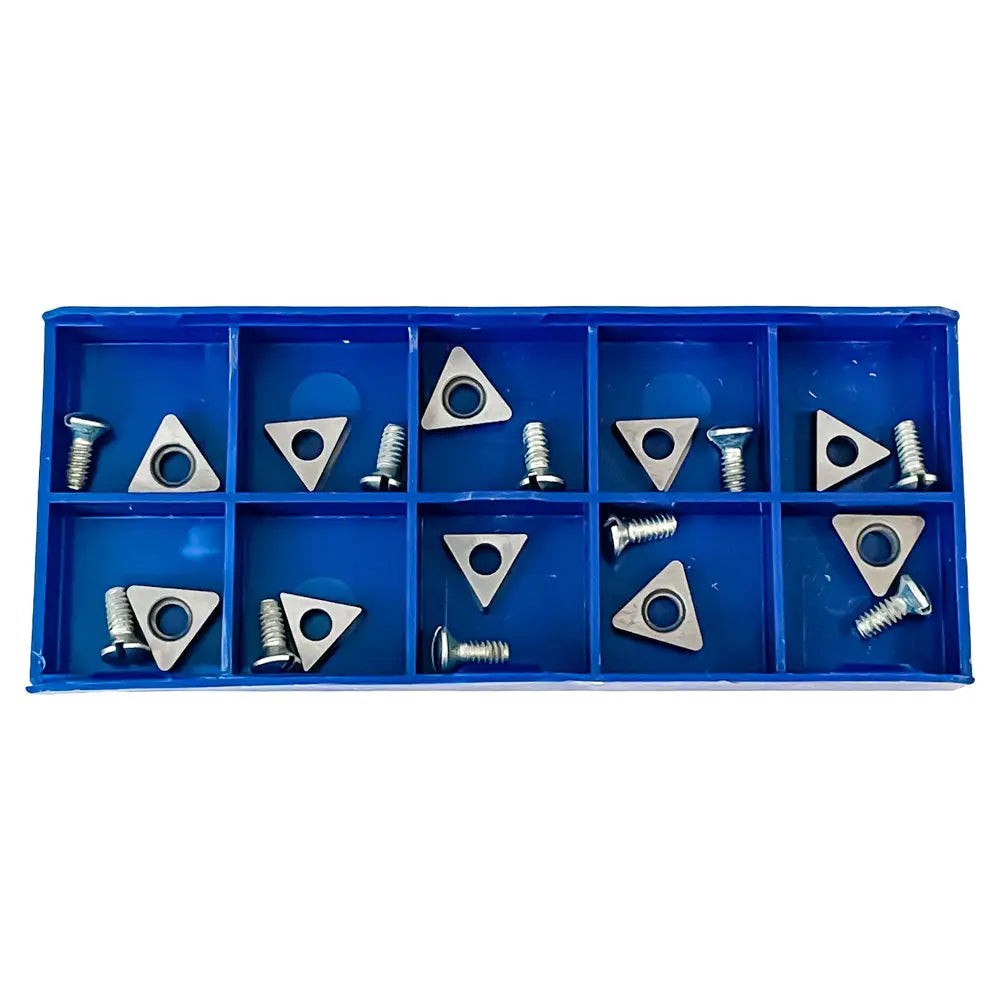 Ammco Lathe 6 Positive Rake Bit Set - 10 Pack (AA 7681) | High Precision Cutting Tools for Metalworking & Woodturning Projects