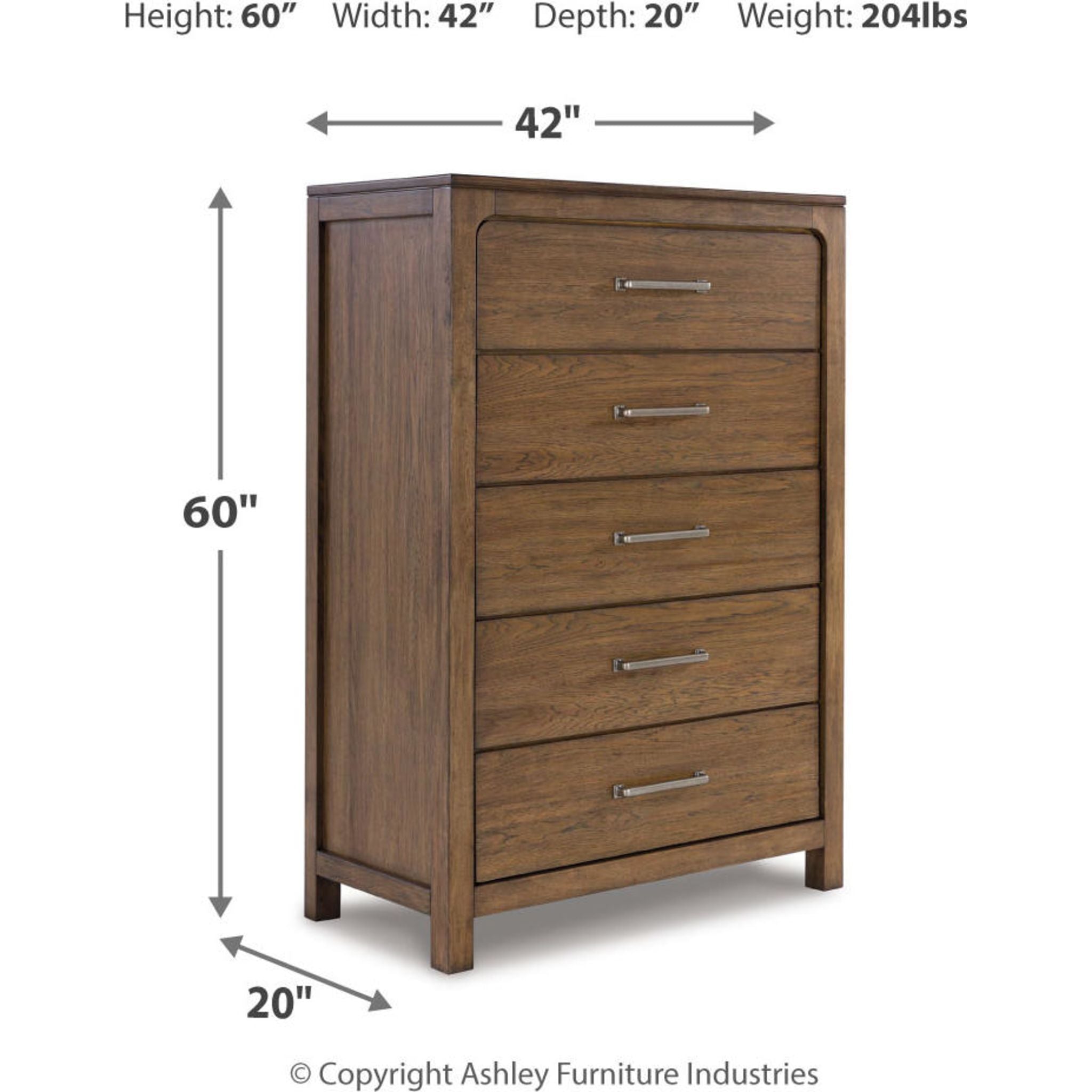 Cabalynn Light Brown Chest - Stylish Storage Solution for Bedroom, Living Room, or Office Organization