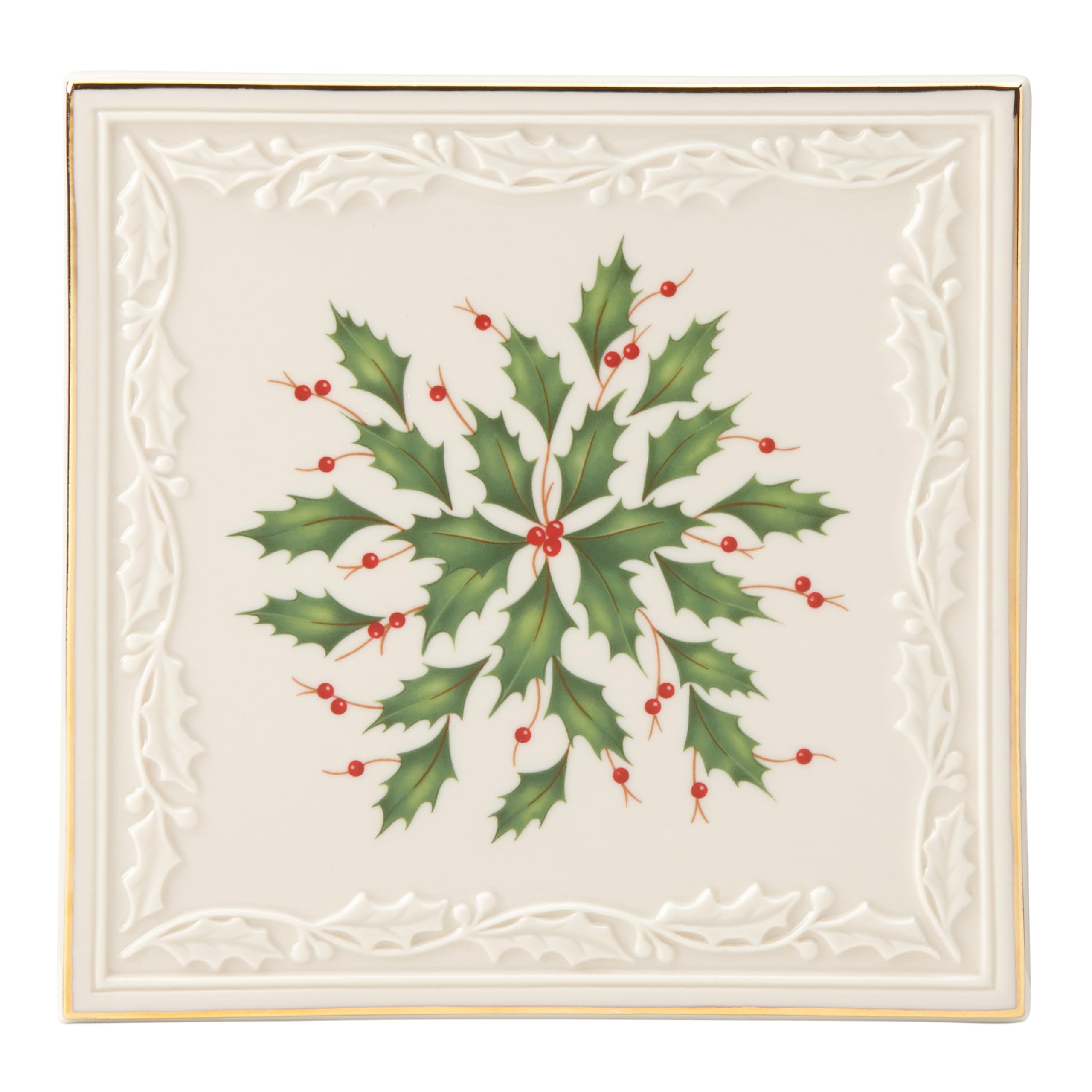 Lenox 870020 Holiday Trivet Set - Christmas Dinner Hot Plate Holder, Heat Resistant Table Decor for Thanksgiving & Christmas Entertaining