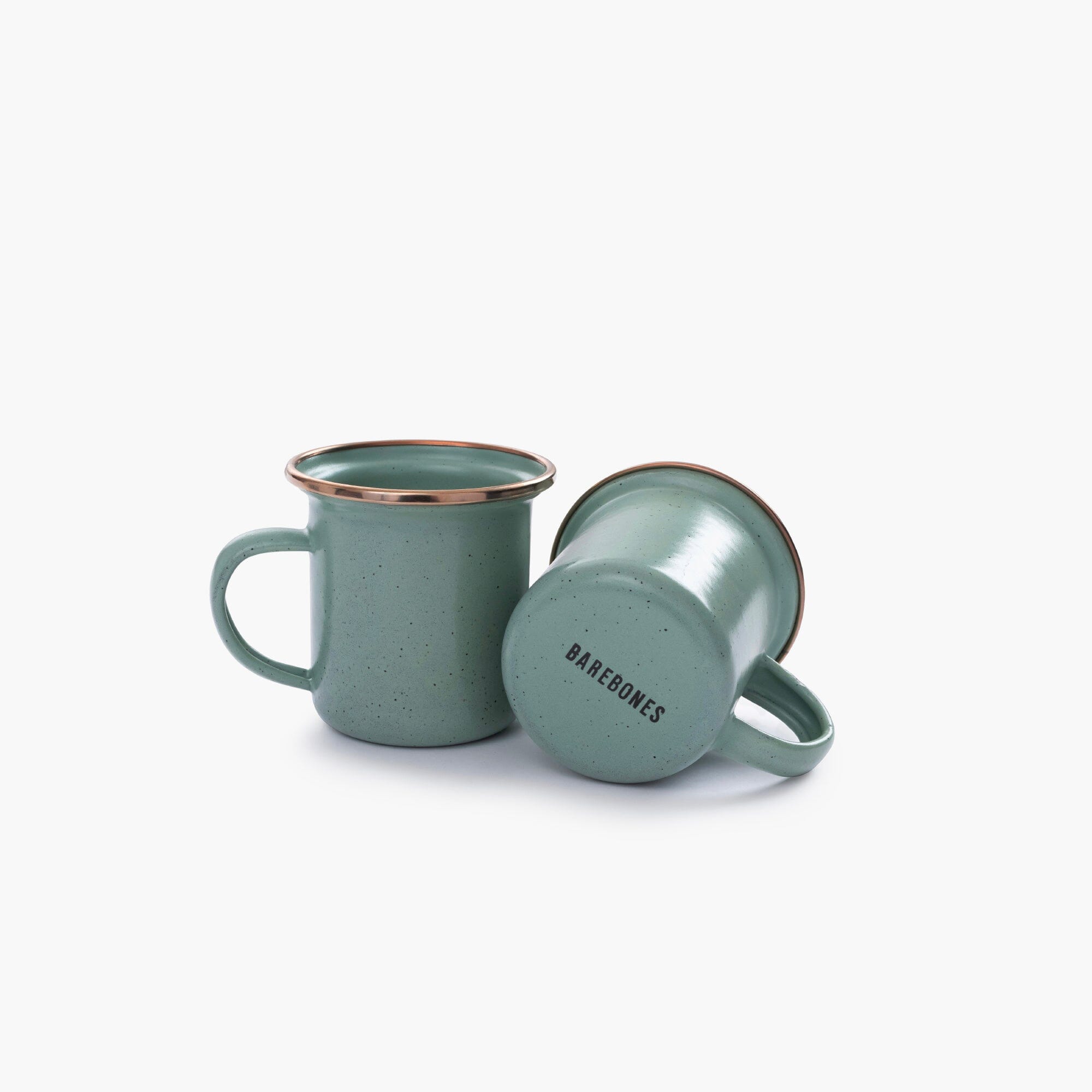 Vintage Enamelware Dining Set - Mint Green Retro Dinner Plates, Bowls & Mugs - Durable Camping & Picnic Tableware for Outdoor Adventures