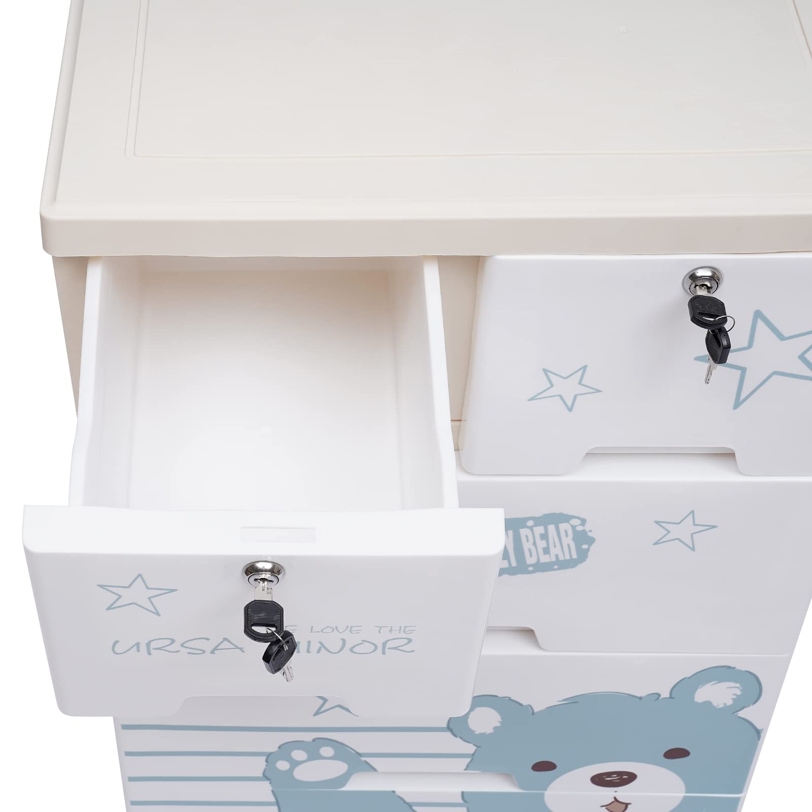 6-Drawer Plastic Storage Cabinet - 20