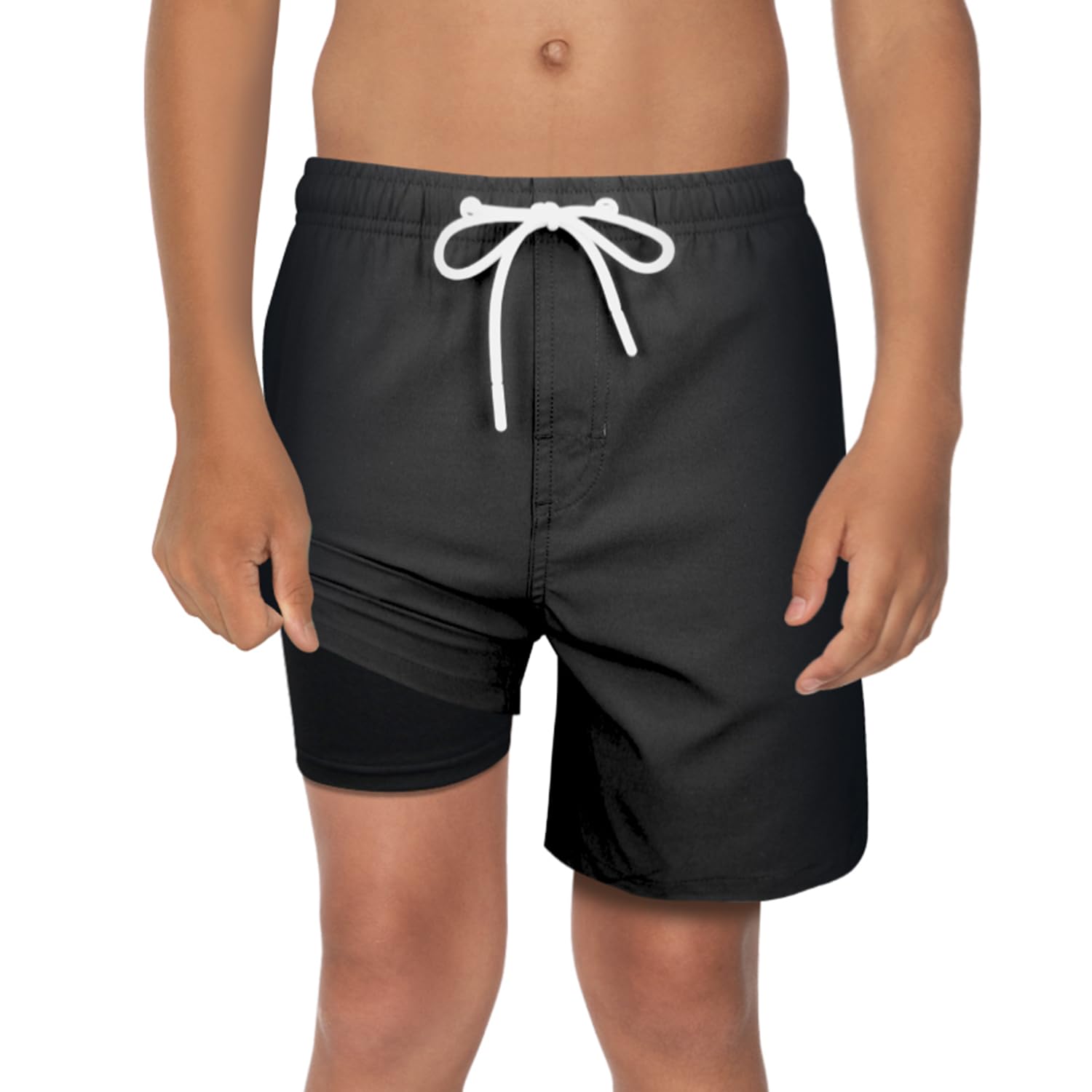 Upgraded Boys Swim Trunks with Compression Liner & Rash Guard Set - UPF 50+ Sun Protection for Toddlers - Perfect for Beach, Pool & Summer Water Activities
