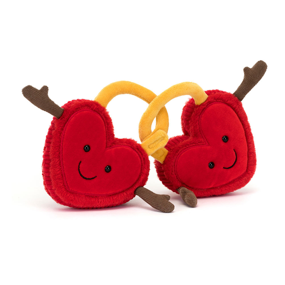 Amuseables Val & Tina Love Locks - Cute Couple Keychain Set for Valentine's Day Gifts, Anniversary Presents & Romantic Couples Accessories - Perfect for Keys, Bags & Everyday Carry