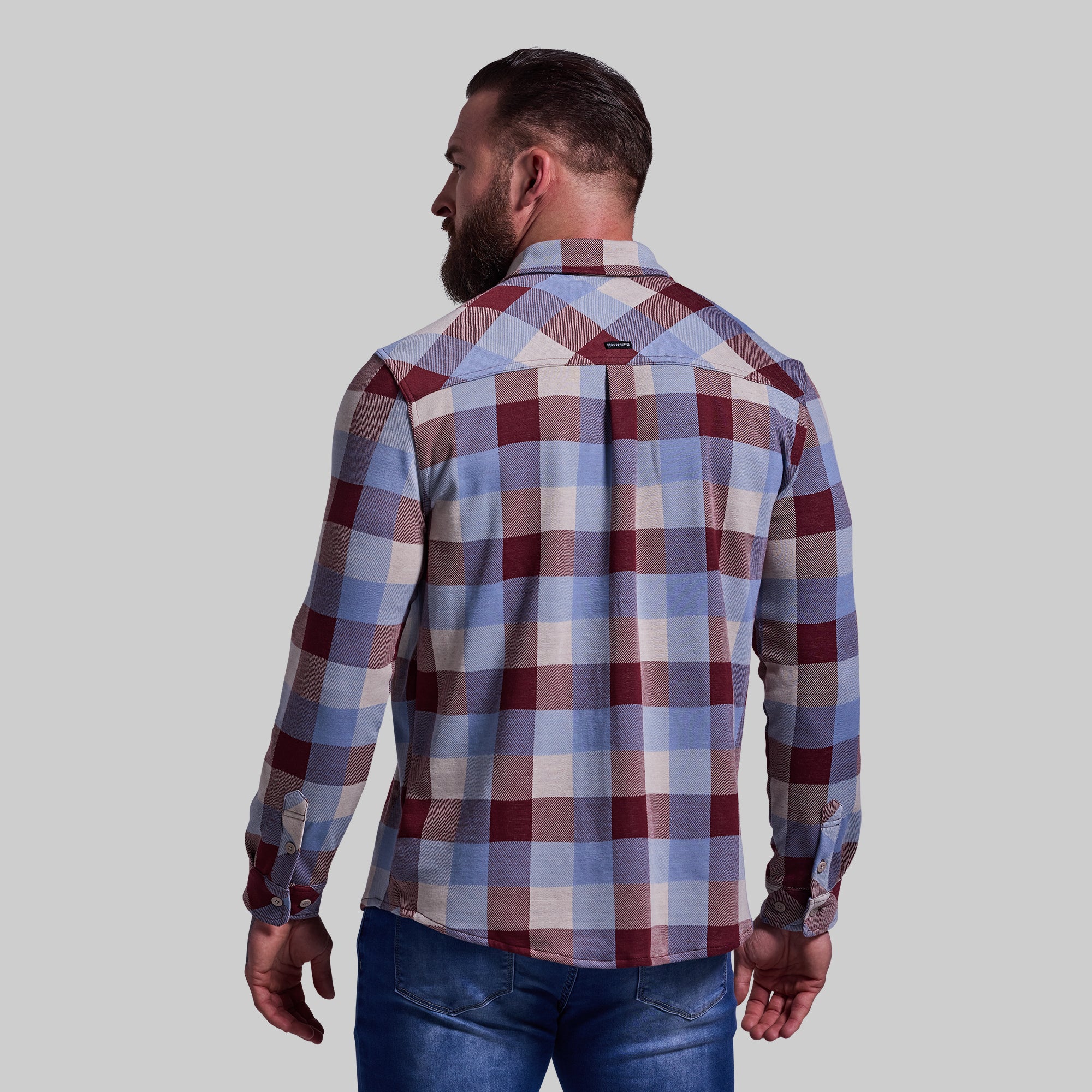 Premium Stretchy Flannel Shirt for Men - Soft & Comfortable Canyon Plaid - Ideal for Hiking, Camping & Outdoor Adventures