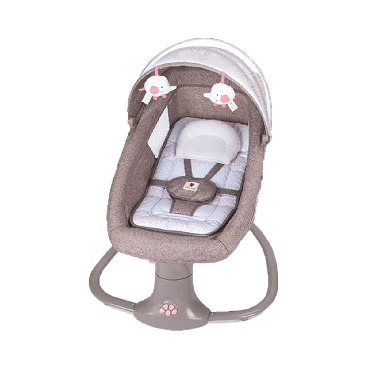 Electric Baby Swing with Bluetooth Music & 5 Speed Settings - Portable Adjustable Infant Rocker with Remote Control, Lullabies & Soothing Vibration - Perfect for Nursery, Daycare & On-the-Go Parenting (Pink)