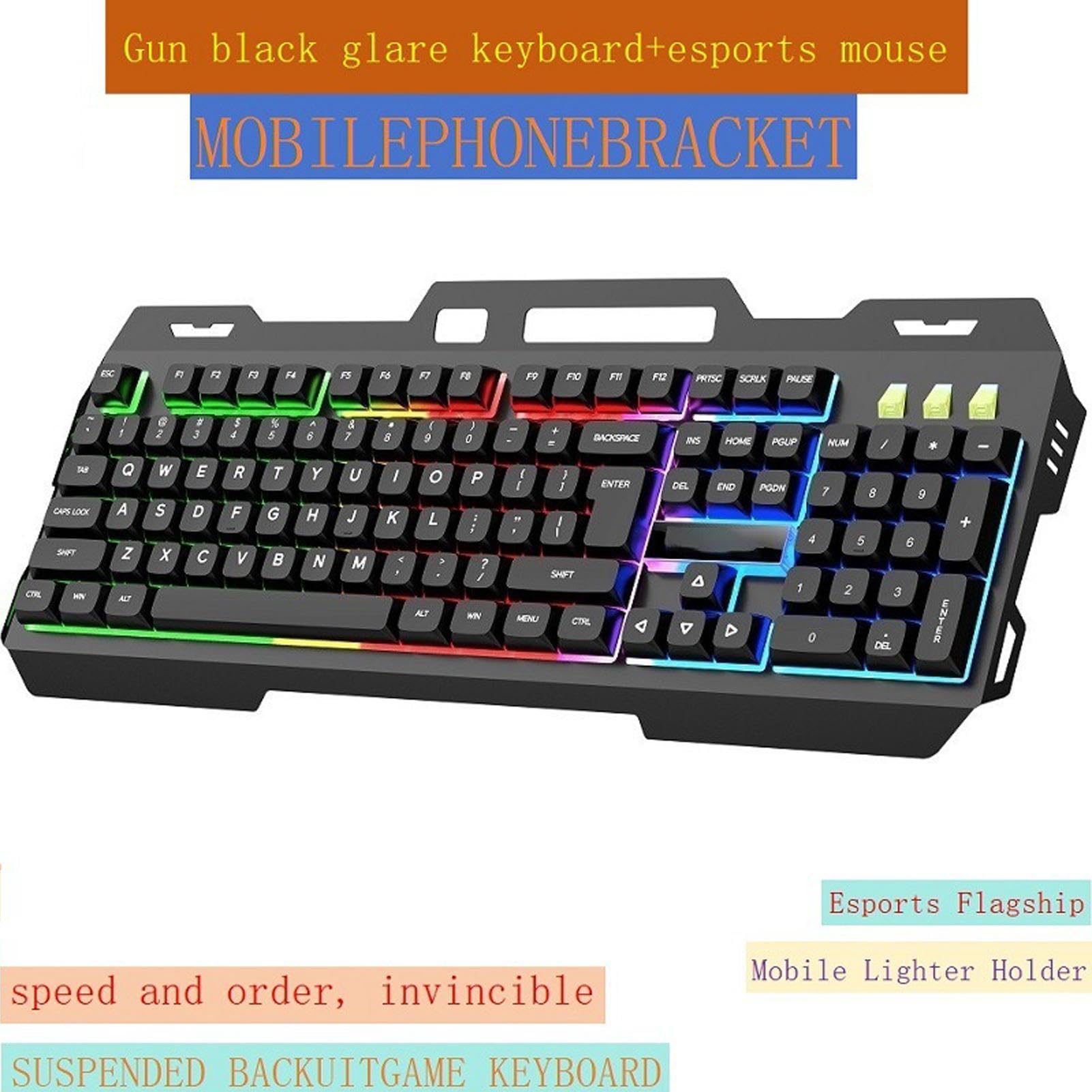 Sulxyi RGB Mechanical Gaming Keyboard with Vibrant Backlighting - High-Performance Switches for PC, Mac, Laptop | Perfect for Gaming, Typing & Office Work