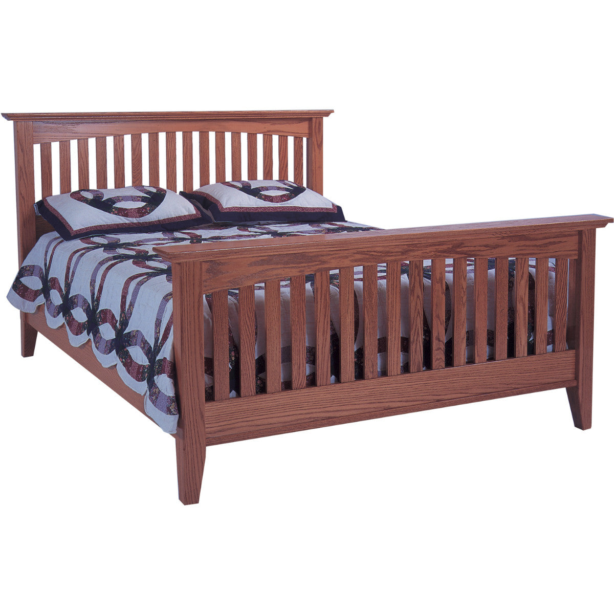 Arch Mission Slat Bed - Modern Wooden Bed Frame with Sturdy Slats for Ultimate Support | Perfect for Bedrooms, Guest Rooms & Dormitories