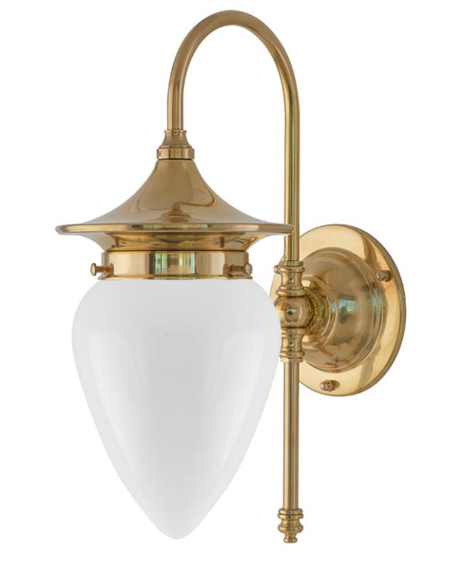 Fryxell Brass Opal Glass Bathroom Light Fixture – Elegant Vanity Lighting for Modern Bathrooms & Powder Rooms