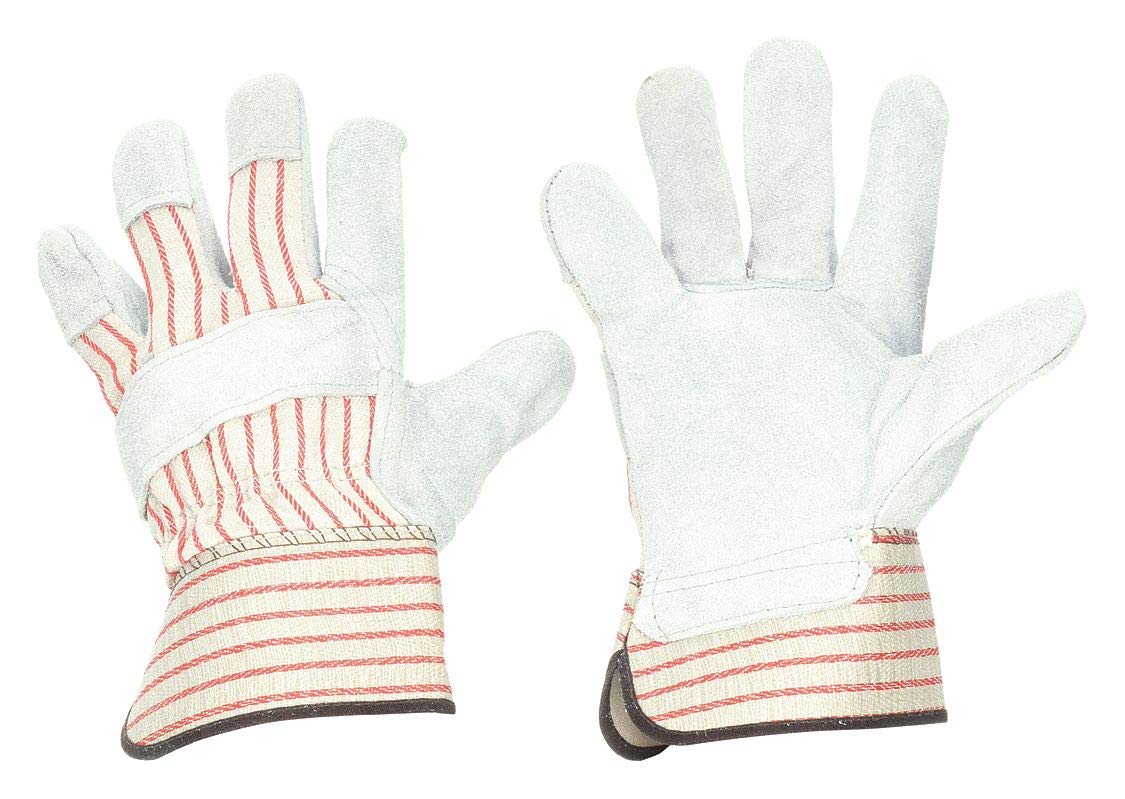 Premium Genuine Leather Gloves - Red Striped Design - Size Large (L) - Perfect for Winter Fashion, Motorcycle Riding & Outdoor Activities