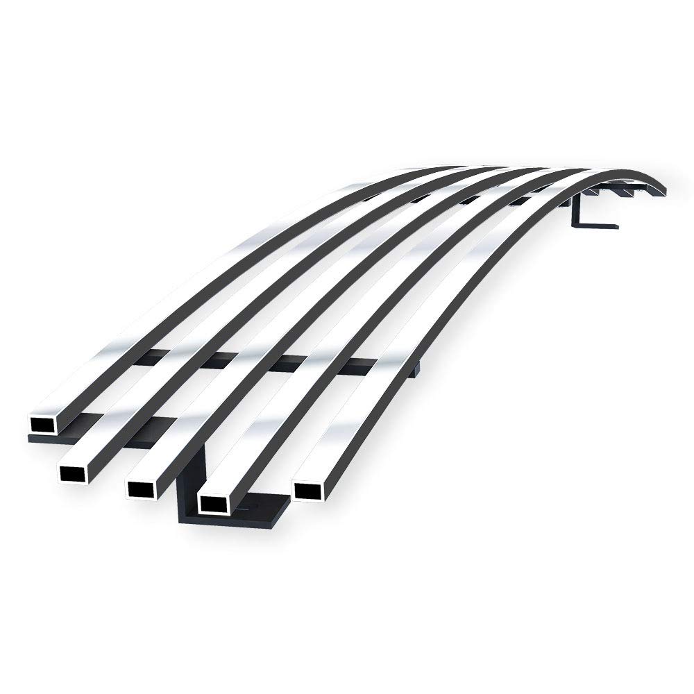 APS Compatible with Ford F-150 2004-2005 Lower Bumper Stainless Steel SS Chrome Billet Front Grill Grille Insert F85351A - Upgrade Your Truck's Style for Off-Road & Daily Driving