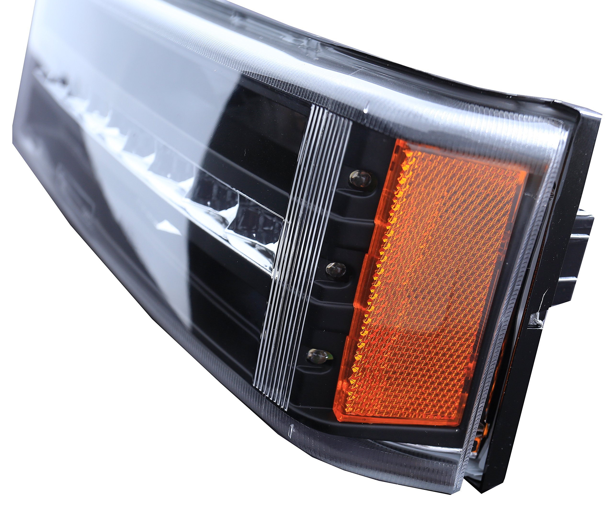 Chevy Silverado Black LED Parking Lights - Pair (Driver Left & Passenger Right) | Bumper Replacement Lights for Improved Visibility & Safety | Perfect for Night Driving, Off-Roading & Parking Assistance