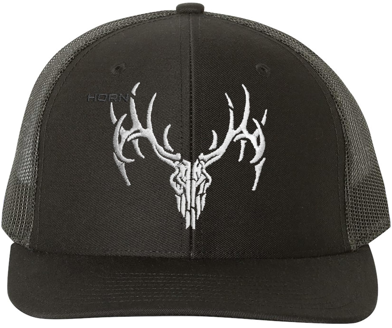 Stylish Trucker Hat with Deer Skull Design - Adjustable Snapback Cap for Men & Women - Perfect for Outdoor Adventures, Hunting, and Casual Wear