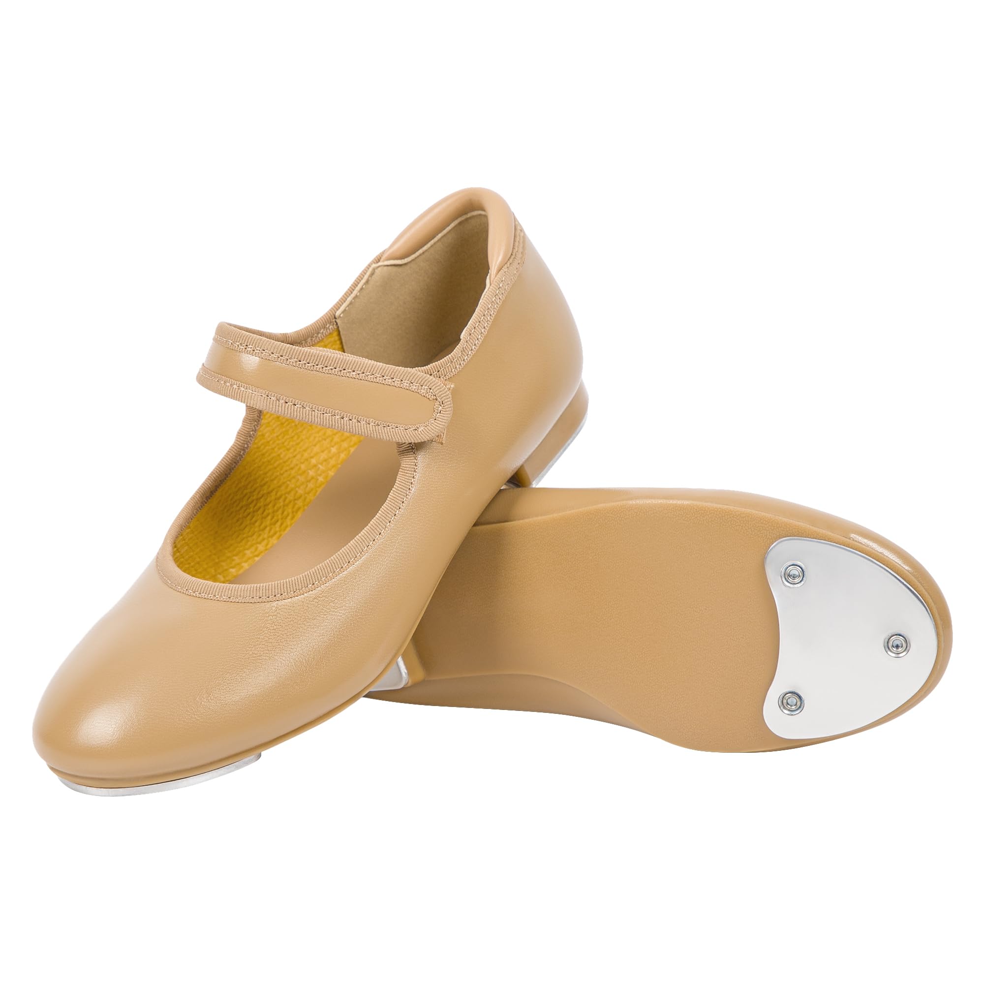 Linodes Economy Unisex-Child Upgraded Easy Strap Tap Shoe for Girls and Boys Maryjane Dance Flat - Perfect for Ballet, Jazz, and Dance Performances