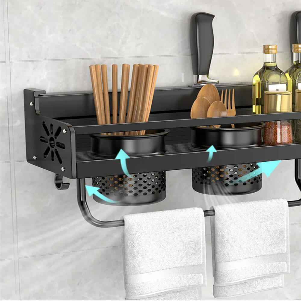 Milo Magnetic Storage Rack - Strong Magnetic Organizer for Kitchen, Office, Garage | Space-Saving Tool Holder for Knives, Utensils, Keys & DIY Tools (Perfect for Home & Workspace Organization)