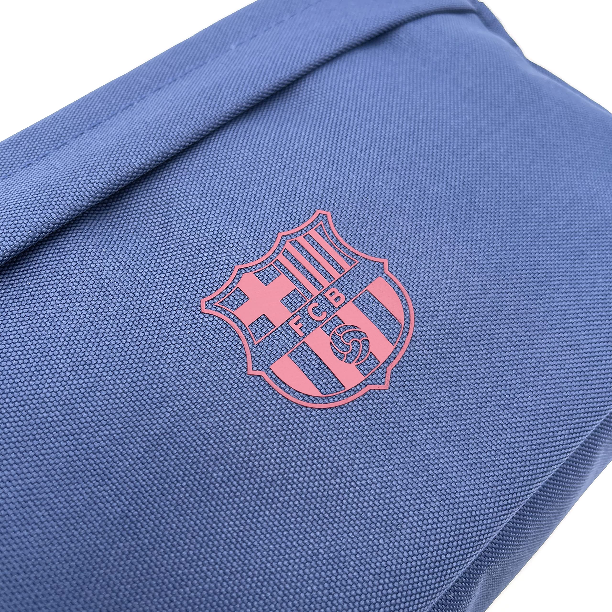 Official FC Barcelona Licensed Toiletry Travel Bag - Navy Blue Soccer Team Logo Cosmetic Case for Men & Women - Perfect for Gym, Travel, and Sports Fans Gifts