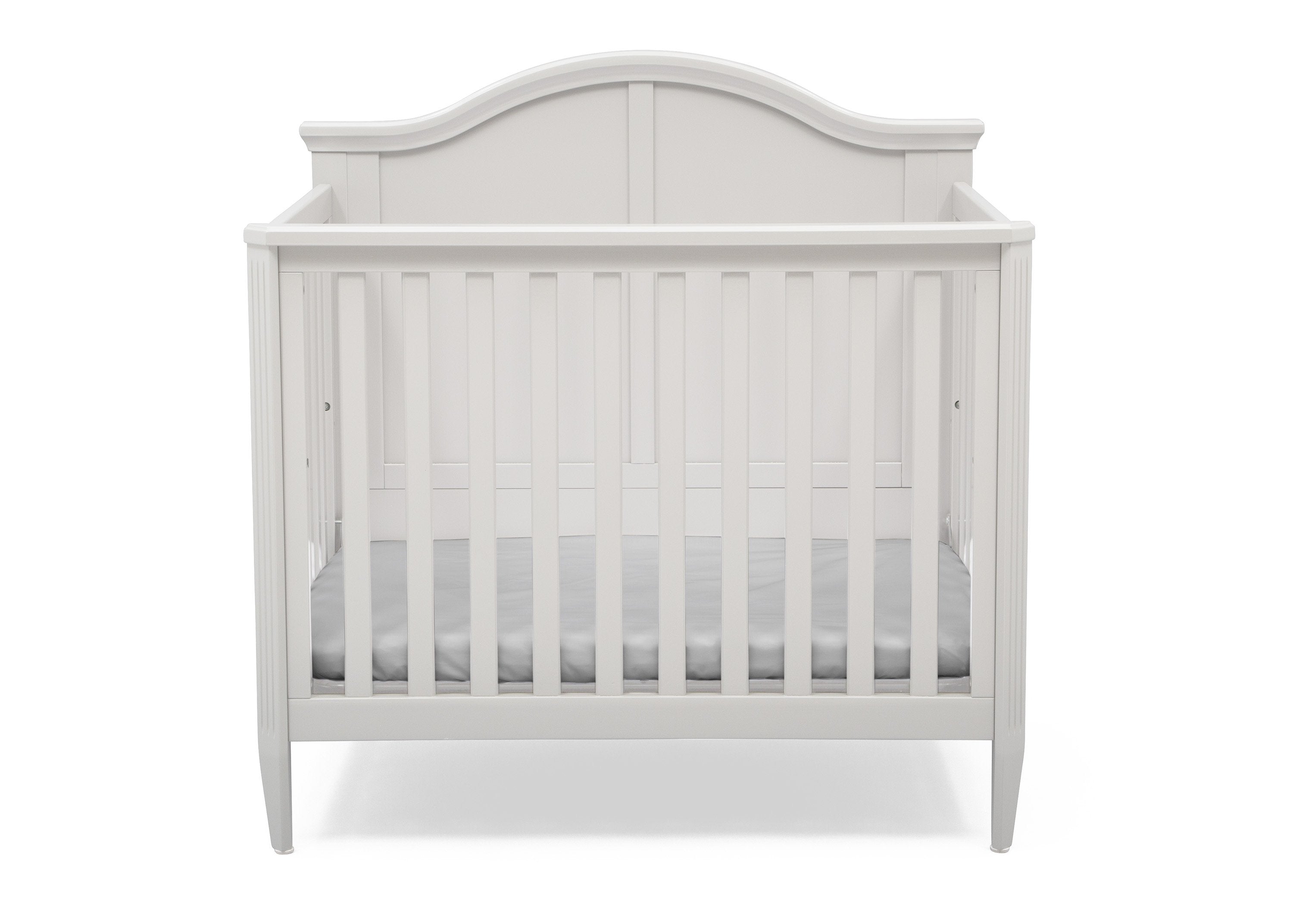 Parker Mini Convertible Baby Crib with Mattress & 2 Sheets - 3-in-1 Toddler Bed & Daybed - Safe Nursery Furniture for Newborns & Infants - Perfect for Small Spaces & Nursery Decor