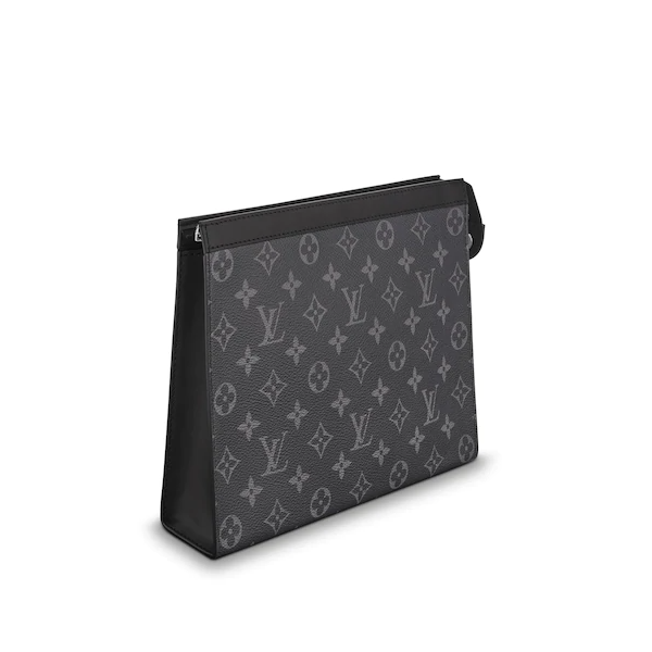 LV Pochette Voyage MM Monogram Eclipse Canvas Crossbody Wallet - Stylish & Compact Luxury Wallet for Women, Perfect for Travel, Shopping & Everyday Use