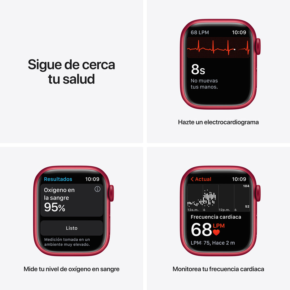 Apple Watch Series 7 (GPS + Cellular) 41mm Aluminum Case (PRODUCT)RED with Sport Band - Perfect for Fitness Tracking & Smart Notifications