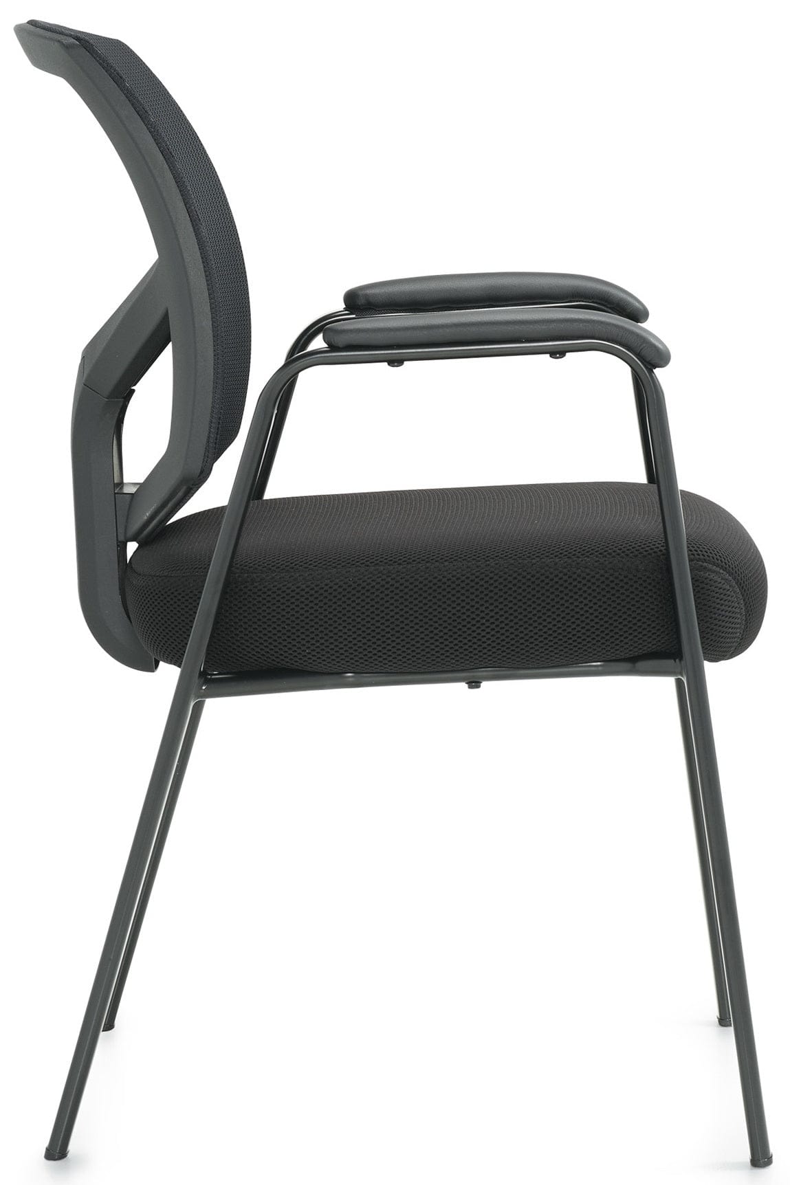 Ergonomic Contemporary Mesh Back Guest Chair - Breathable Office Chair with Adjustable Height & Swivel Base [OTG11512B] - Perfect for Home Offices, Conference Rooms & Reception Areas
