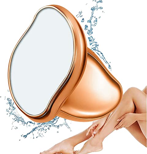 **Crystal Hair Eraser for Women & Men – Painless Exfoliating Hair Removal Tool for Arms, Legs & Back – Gold | Smooth Skin at Home & On-the-Go**