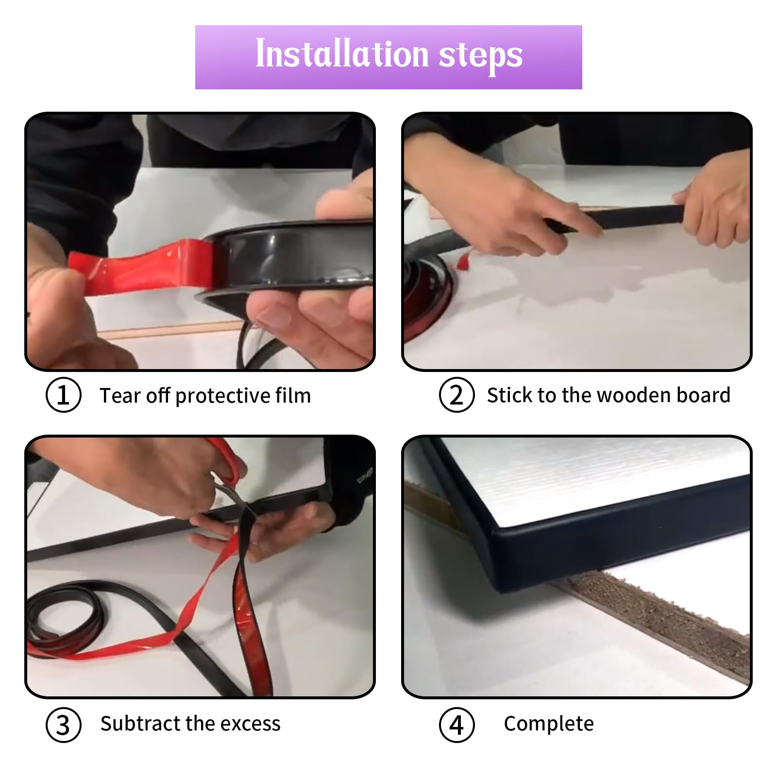 13ft U-Shape Edge Banding - Self Adhesive TPE Flexible Furniture Edge Protector for Cabinet Repair & Restoration (18MM Grey) | DIY Home Improvement, Child Safety Corner Guard, Table Edge Cover