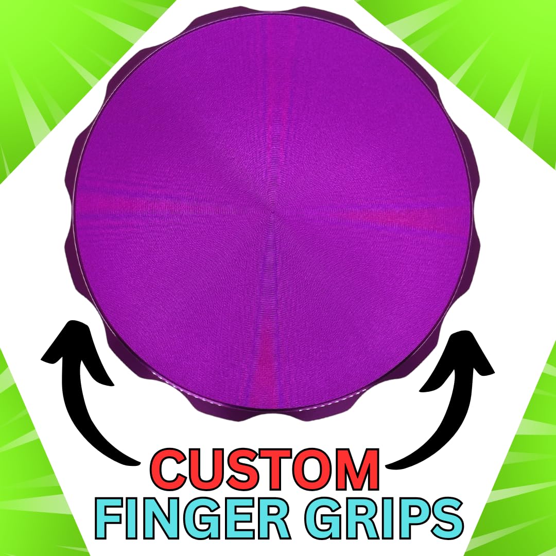 Premium 2.5 Inch 3-Layer Aluminum Alloy Herb Grinder - Portable Spice Crusher for Home & Travel Use | Perfect for Grinding Herbs, Spices & Tobacco | Durable Purple Design (No Screen)