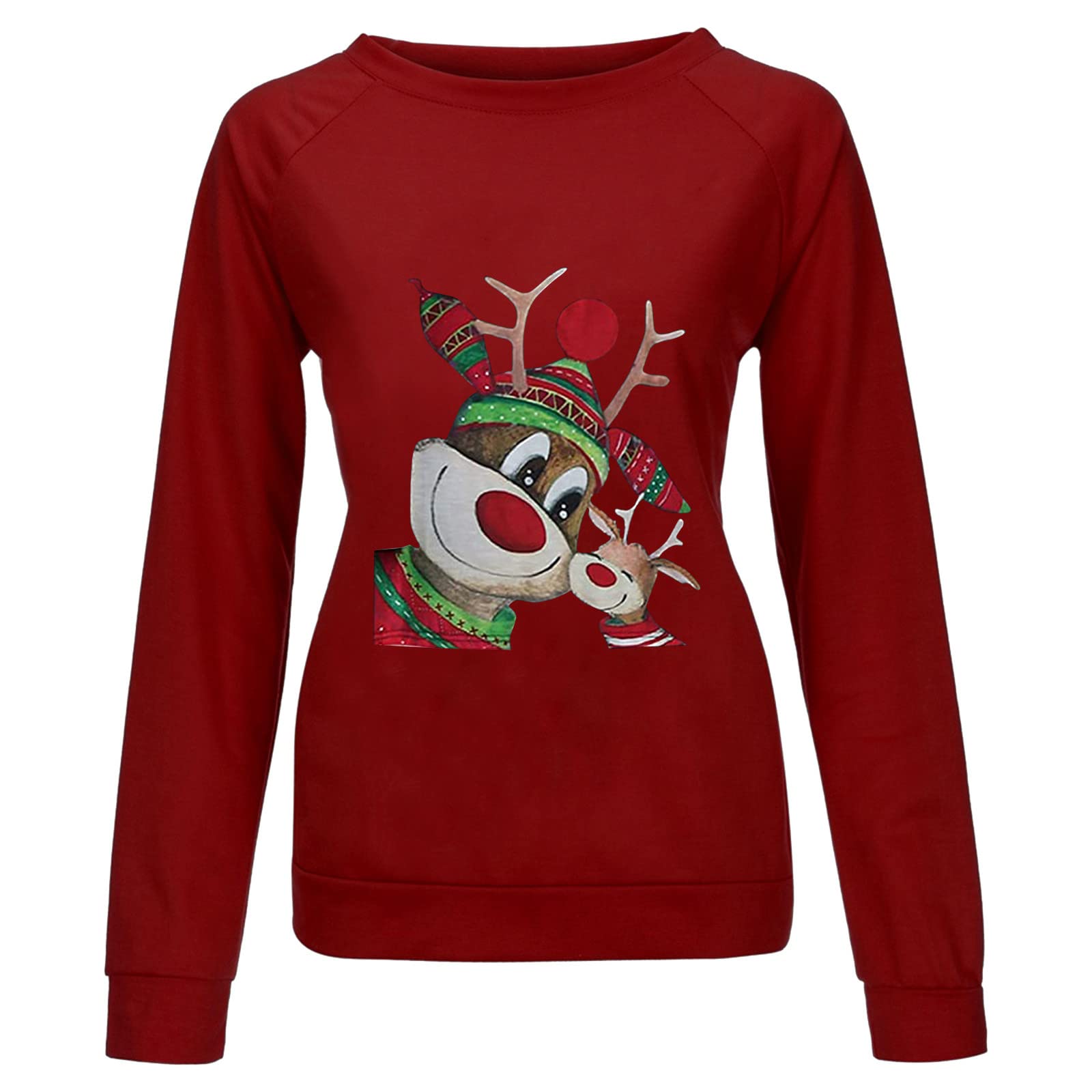 Women's Long Sleeve Athletic Tops - Warm Printed Pullover Blouse for Casual Wear | Workout, Yoga, Running & Everyday Fashion