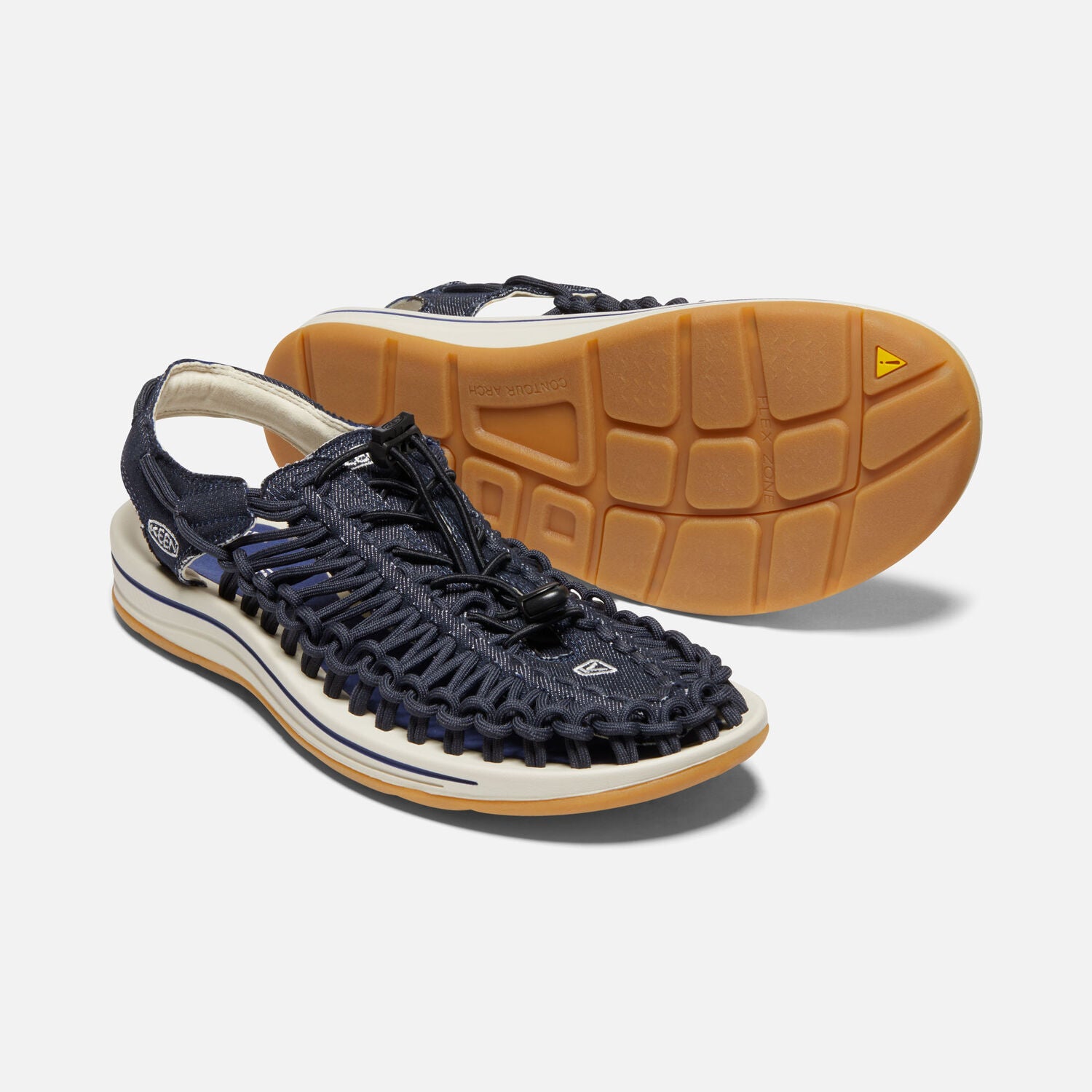 Men's UNEEK Canvas Shoes - Navy/Birch Color | Comfortable & Stylish Sneakers for Casual Wear, Walking & Outdoor Activities