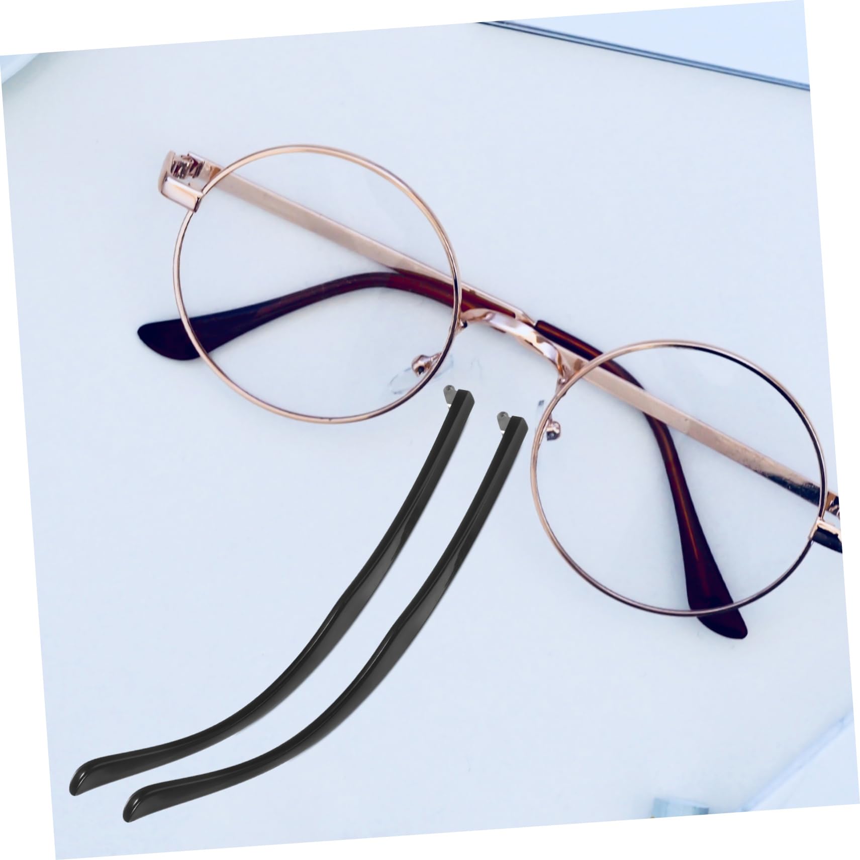 GOOHOCHY Universal Glasses Arm Replacement Kit - Metal Eyeglass Frame Repair Parts for Broken Arms & Legs | Durable & Adjustable Fit for Most Eyewear | Perfect for Home, Office & Travel Use
