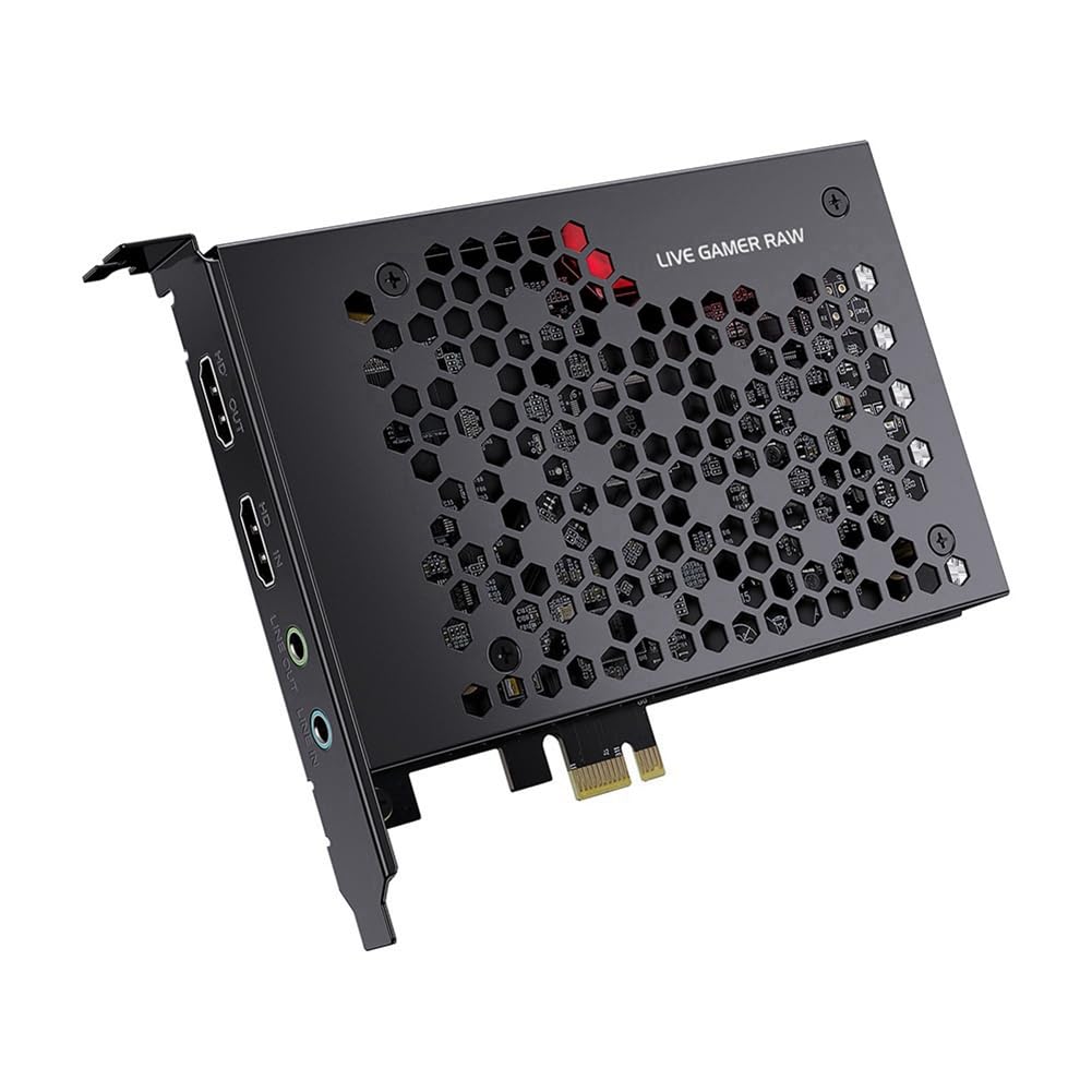 TDK Live Gamer RAW 324B PCIe 4K Capture Card - 4K60 HDR Game Recording & Live Streaming Device for PS5, Xbox, PC, Camcorders - Perfect for Twitch, YouTube Gaming & Content Creation