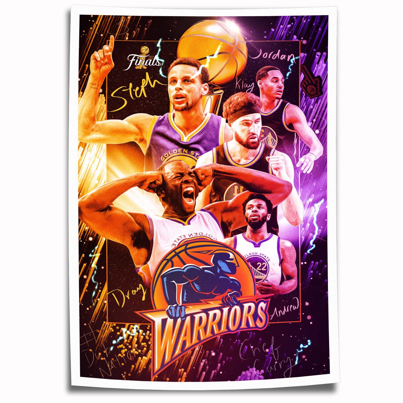 Stephen Curry Canvas Wall Art Print - 12
