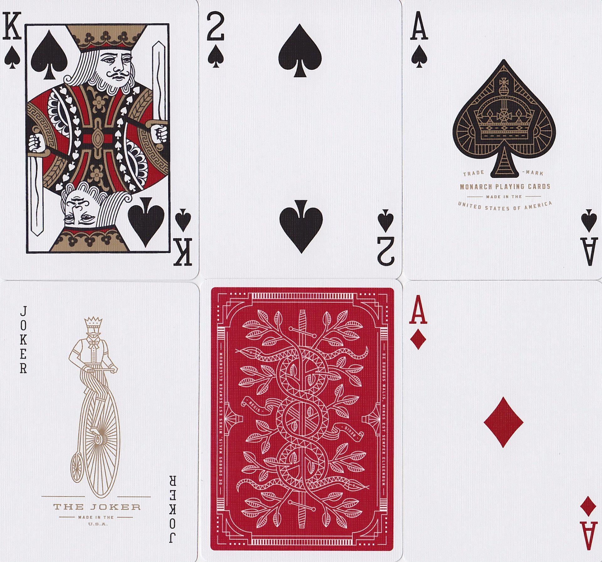 Red Monarchs 2nd Edition Playing Cards - Premium Poker Cards for Magic Tricks, Cardistry & Game Night - Perfect for Card Games, Magic Shows & Collectors