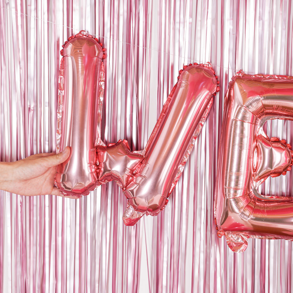 Balloonify Rose Gold Mylar Letter W Balloon - 16 Inch Large Foil Alphabet Balloon for Birthday Party Decorations, Wedding, Baby Shower & Anniversary Celebrations