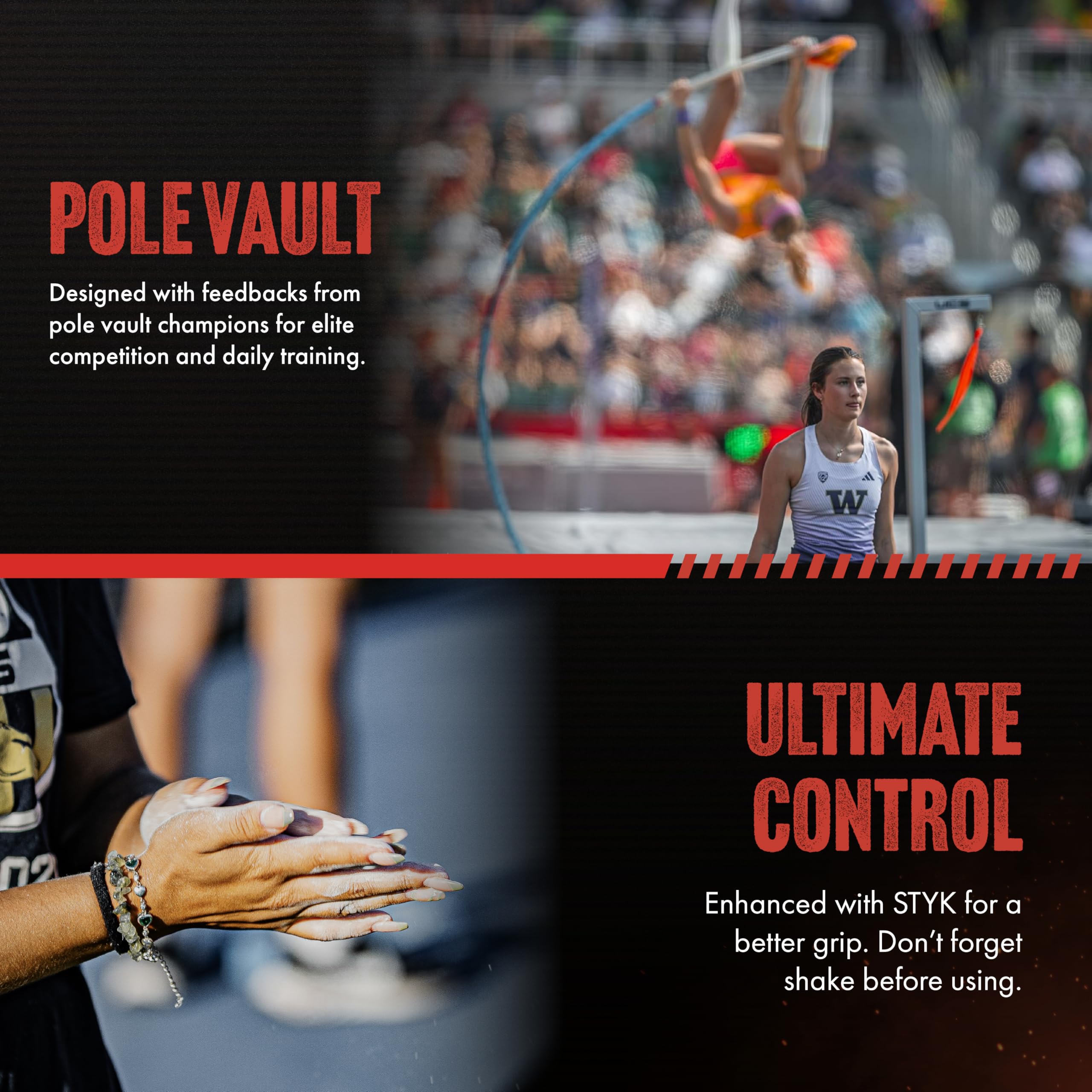 STYK Vaulter Magazine - Premium Liquid Chalk for Weightlifting, Gymnastics & Rock Climbing | No Mess Grip Enhancer | Ideal for CrossFit, Bodybuilding & Pole Vault | Perfect for Gym, Outdoor Training & Competitive Sports