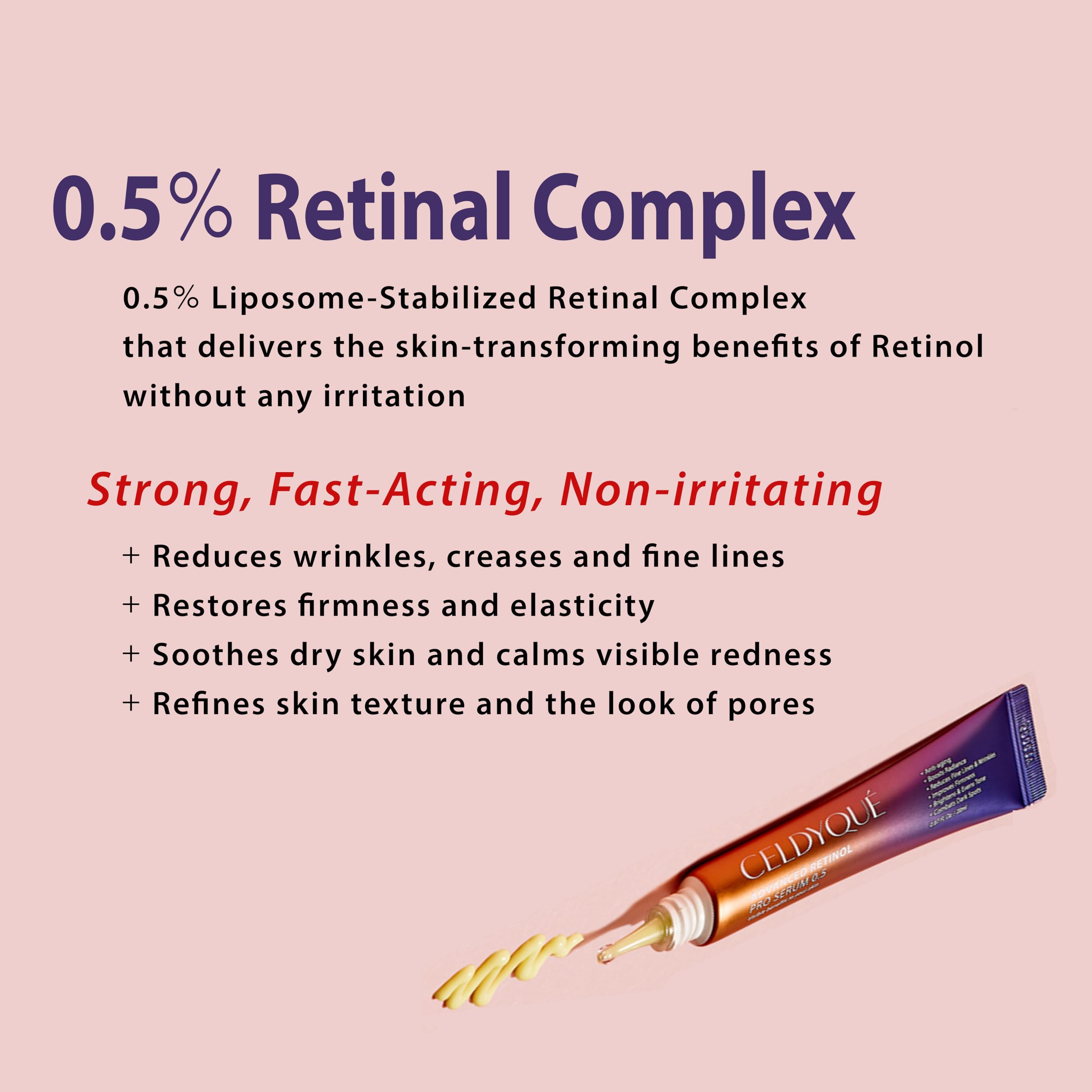 Advanced Retinol Pro Serum 0.5% with Centella Asiatica 66% - Anti-Aging Face Cream with Retinal Complex, Niacinamide & Hyaluronic Acid - Korean Skincare for Wrinkles, Dark Spots & Fine Lines - Perfect for Night Routine & Mature Skin Care