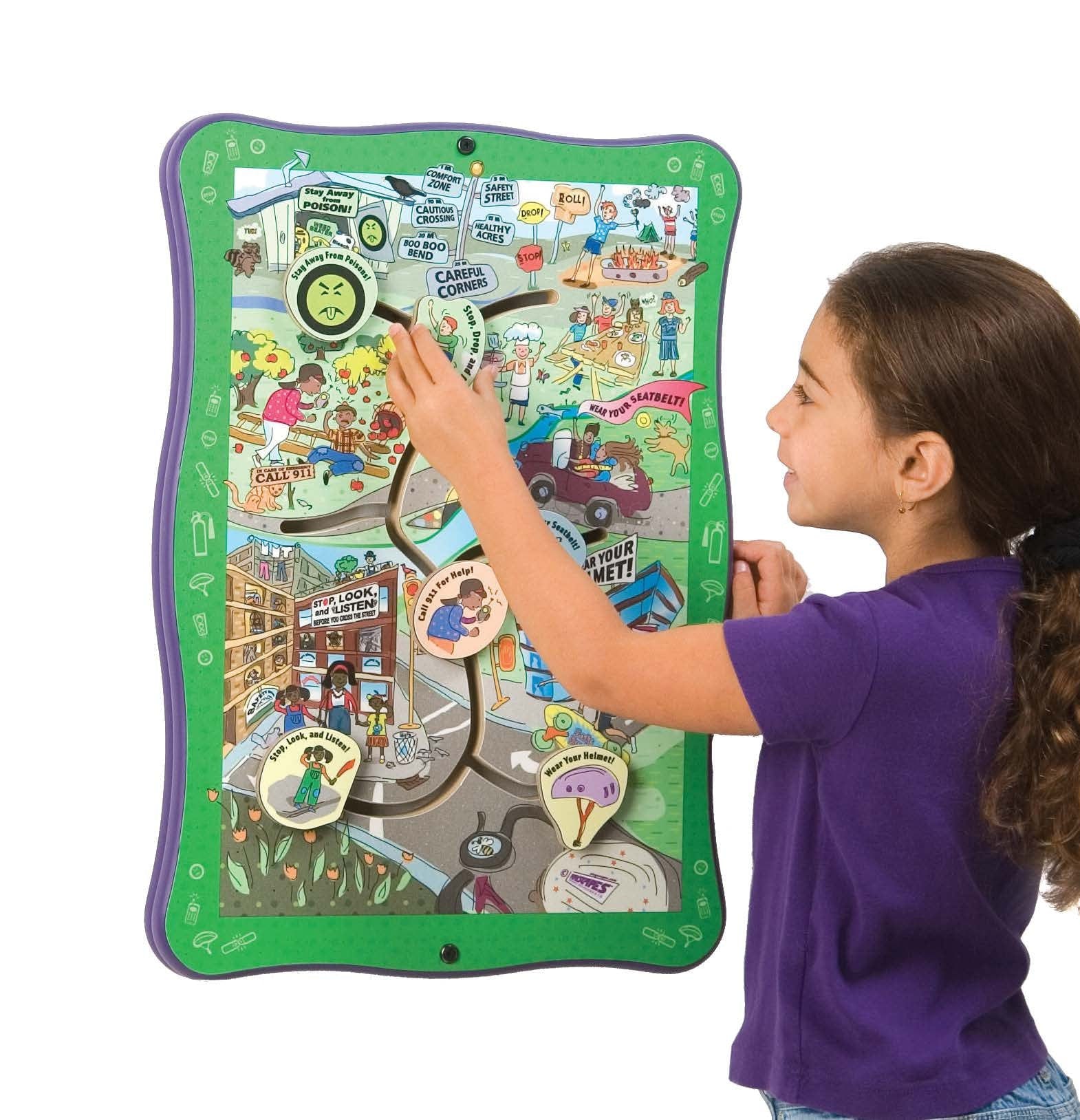 Safety Road Wall Panel Game - Interactive Traffic Learning Toy for Kids | Perfect for Home, Classroom & Playroom Educational Activities
