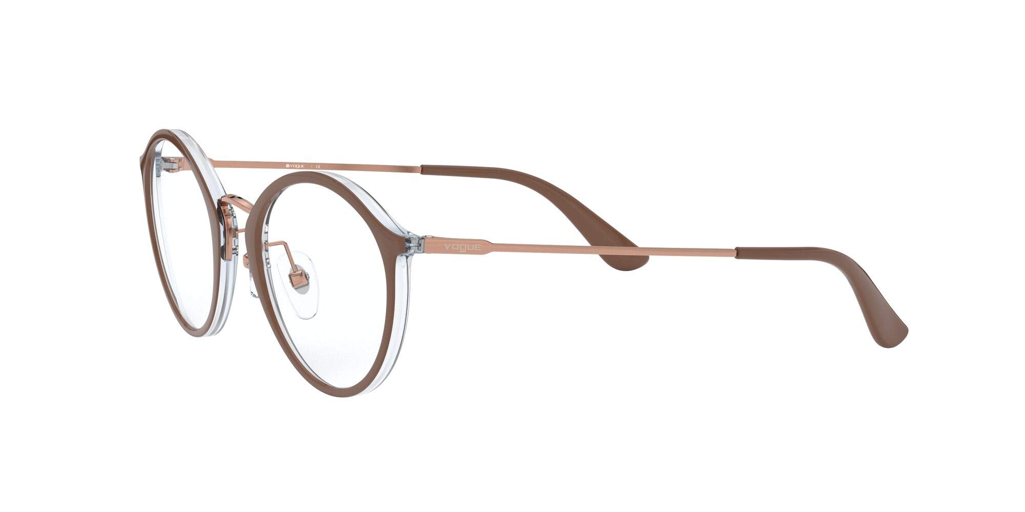 Vogue Eyewear Vo5286 Round Prescription Eyeglass Frames for Women - Lightweight Acetate Frame with Spring Hinges - Perfect for Office, Reading & Everyday Wear