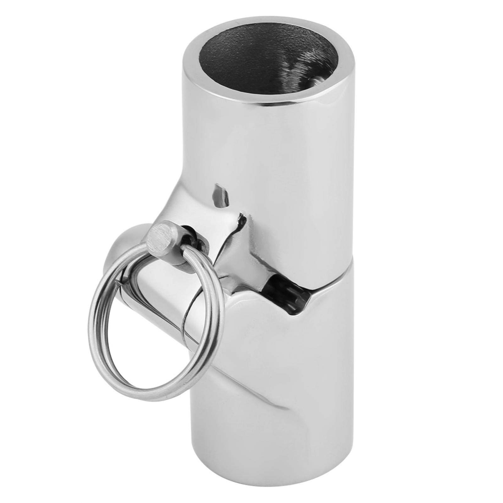 316 Stainless Steel Marine Boat Handrail Fitting - 22mm Folding Coupling Tube Pipe Connector for Boats & Yachts | Durable Boat Hardware for Deck Railings & Marine Applications