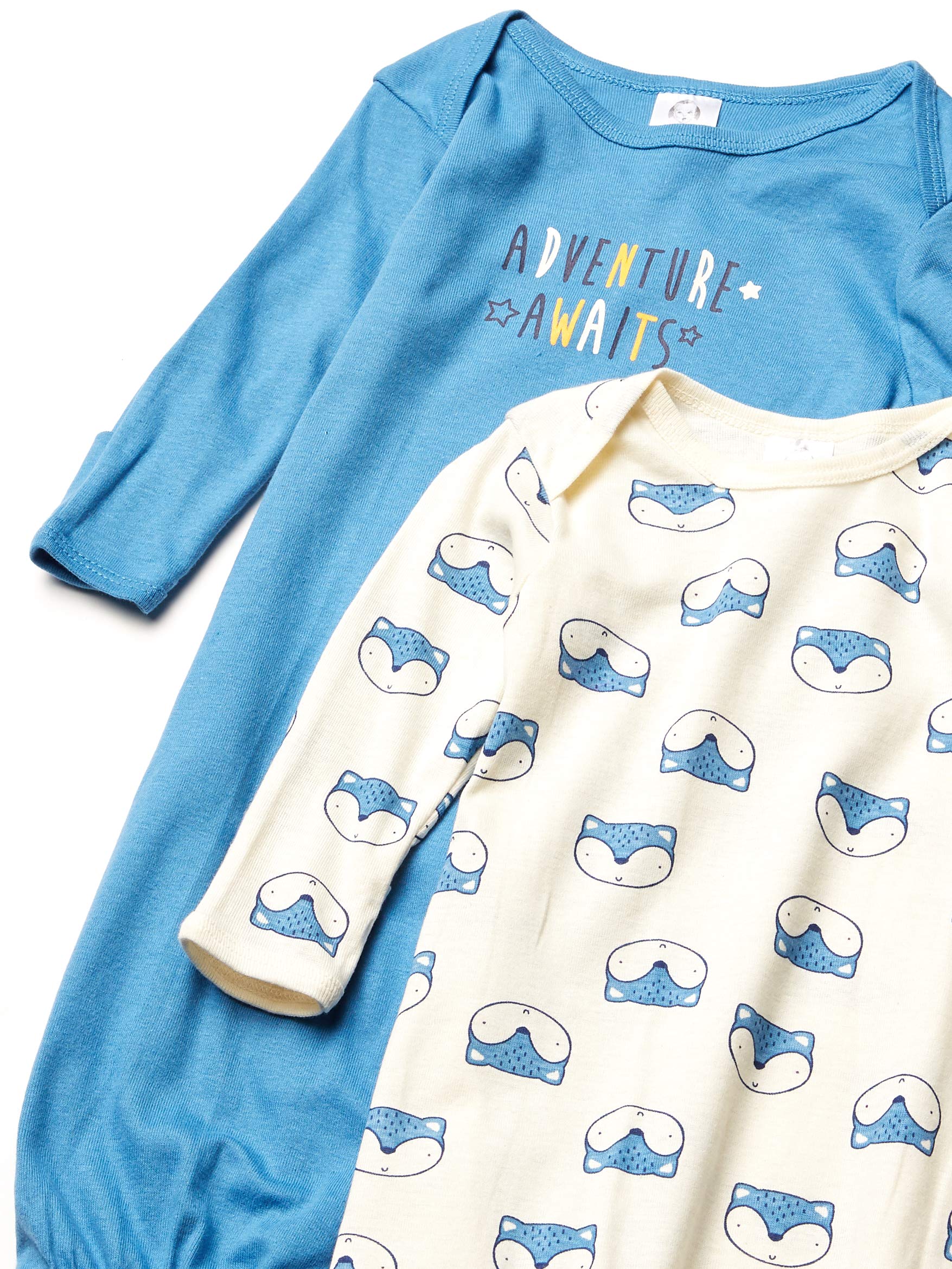 Gerber Baby Girls & Boys 4-Pack Cotton Sleep Gowns - Soft Newborn Nightwear for Infants 0-12 Months - Perfect for Nursery, Bedtime & Hospital Visits