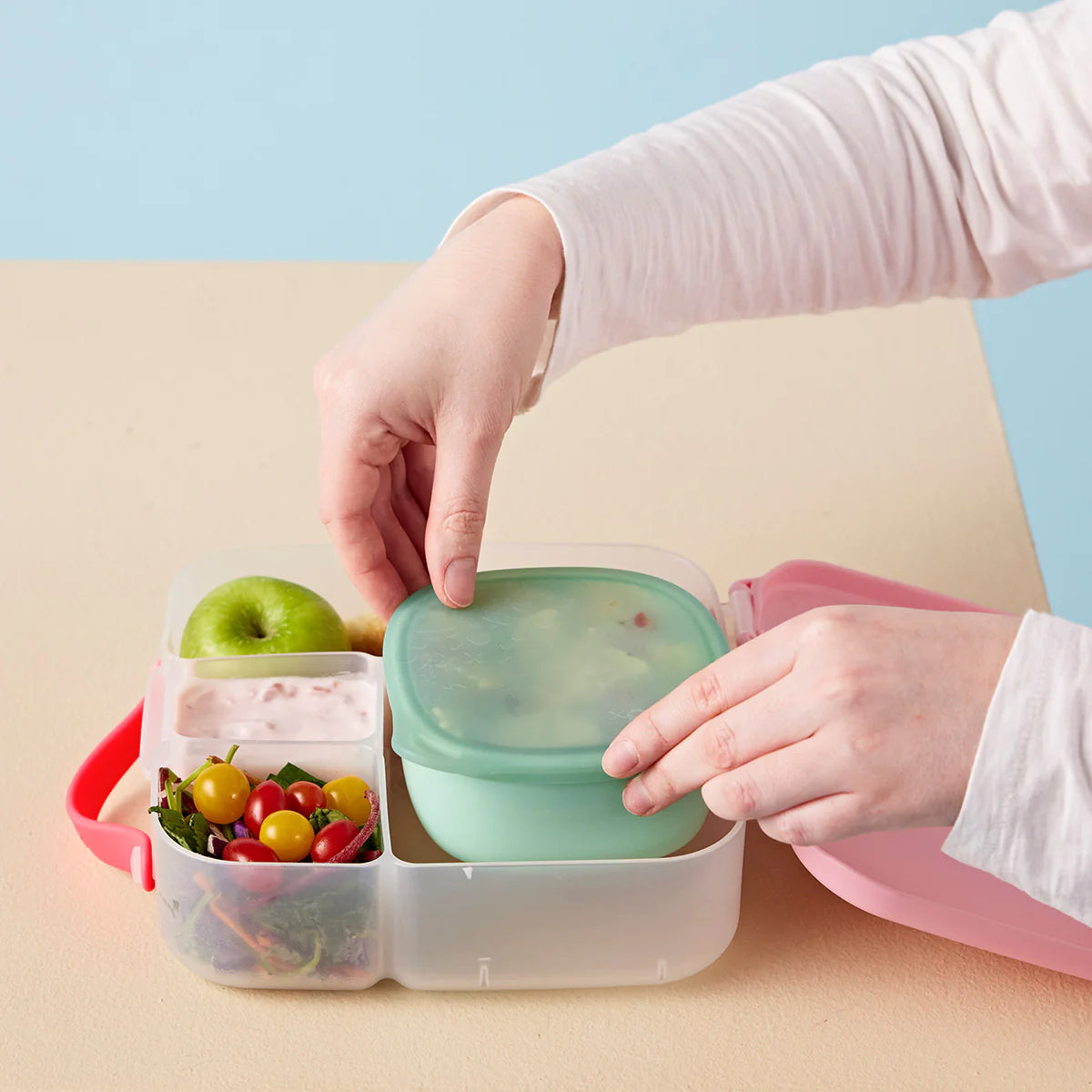 b.box Lunch Tub - Insulated Food Container for Kids, BPA-Free & Leak-Proof - Perfect for School, Picnics & Travel (Forest Green)