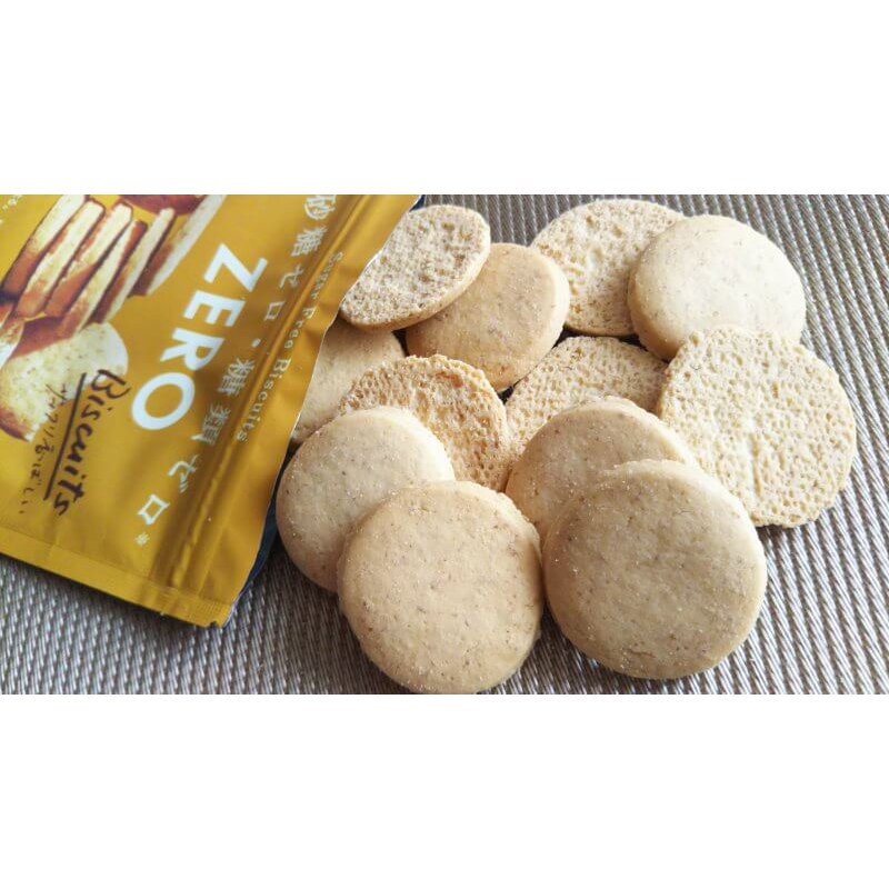 Lotte Zero Sugar Free Butter Cookies - Low Calorie Snack, 6 Pack - Perfect for Keto Diet, Diabetic-Friendly & Healthy Lifestyle