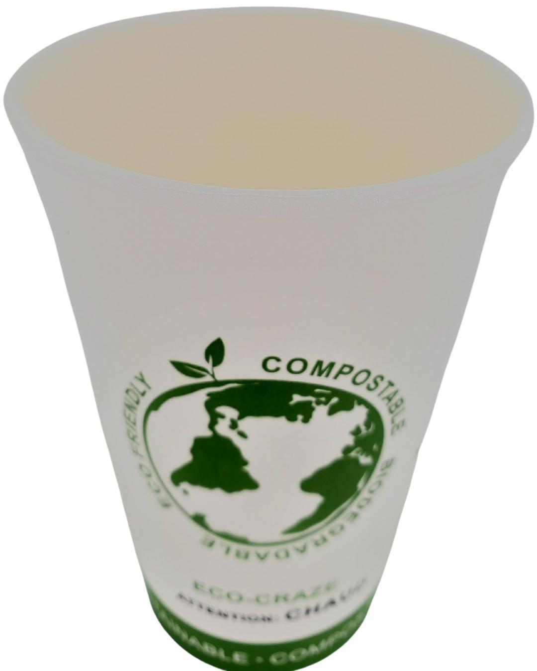 Eco-Friendly 16oz PLA Single Wall Hot Paper Cup with Custom Printing - Perfect for Coffee, Tea, and Hot Beverages at Cafes, Offices, and Events