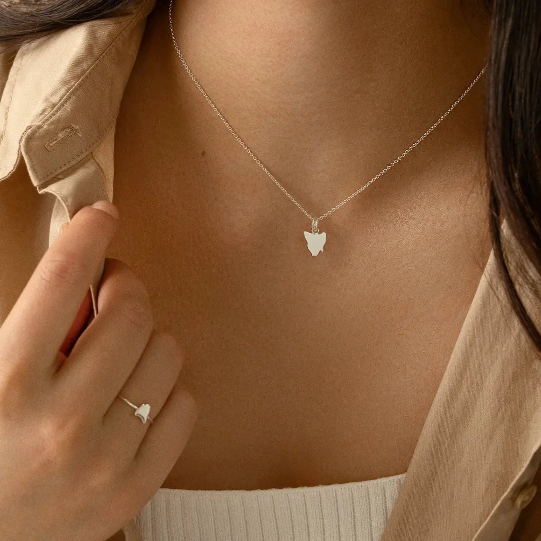 Original Tasmania Charm Handmade Jewelry - Unique Australian Gemstone Necklace for Women, Perfect for Gifts, Weddings & Special Occasions