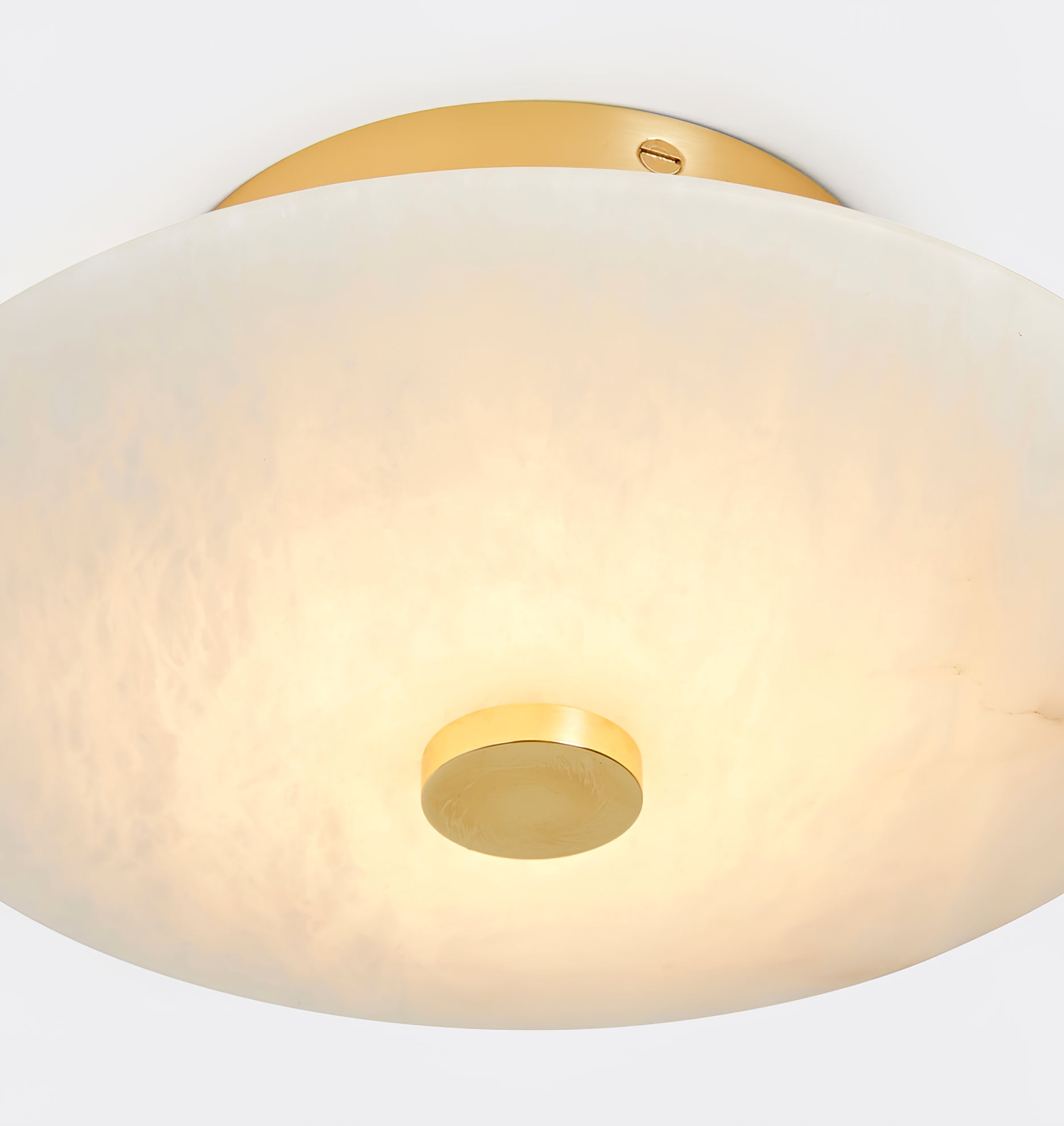 Ankeny Alabaster Ceiling Lamp - Modern White Stone Pendant Light Fixture for Dining Room, Bedroom & Living Room Lighting