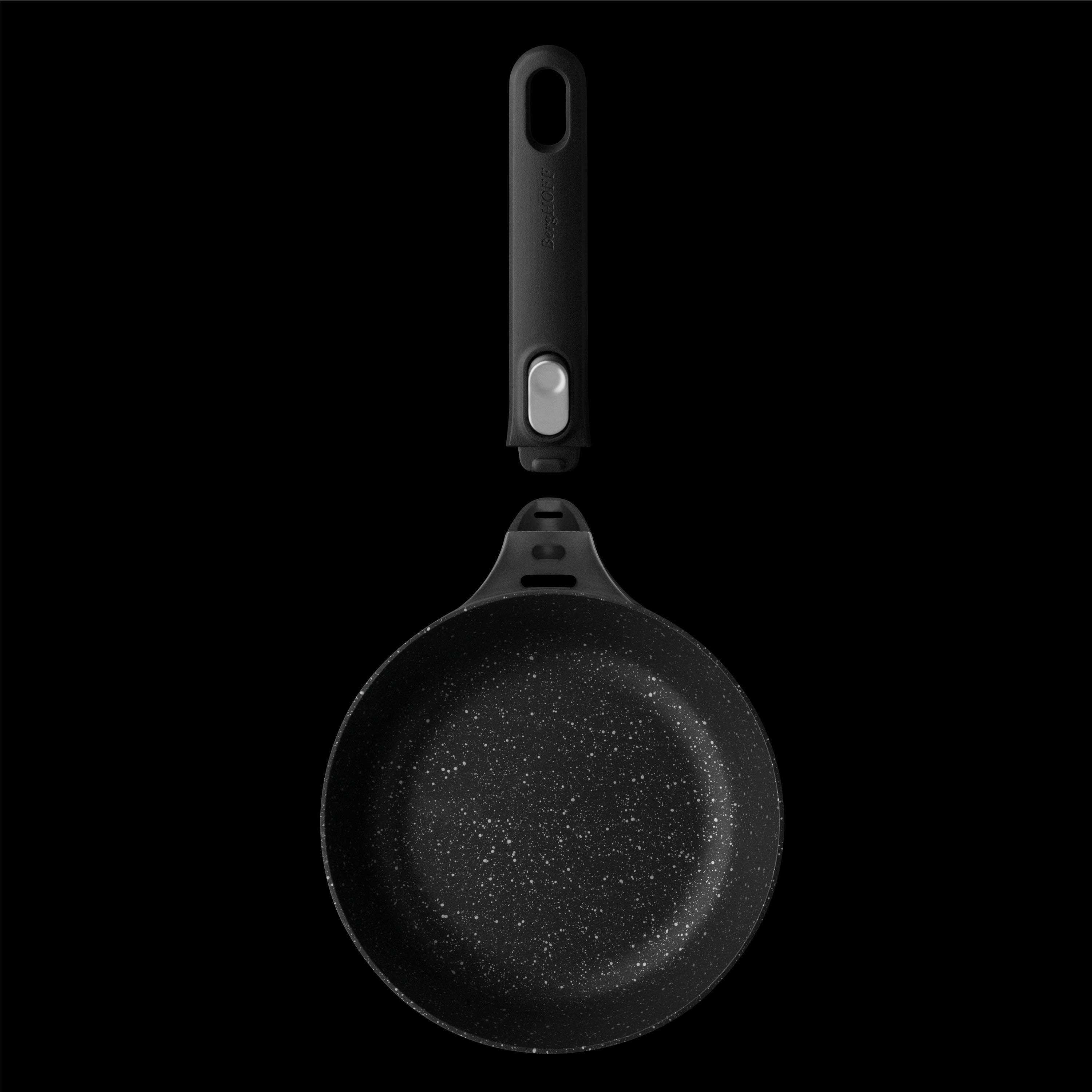 BergHOFF GEM 5-Piece Cast Aluminum Non-Stick Cookware Set - Perfect for Beginners, Small Kitchens & Everyday Cooking | Durable Starter Pots and Pans Set for Frying, Sauteing & Simmering