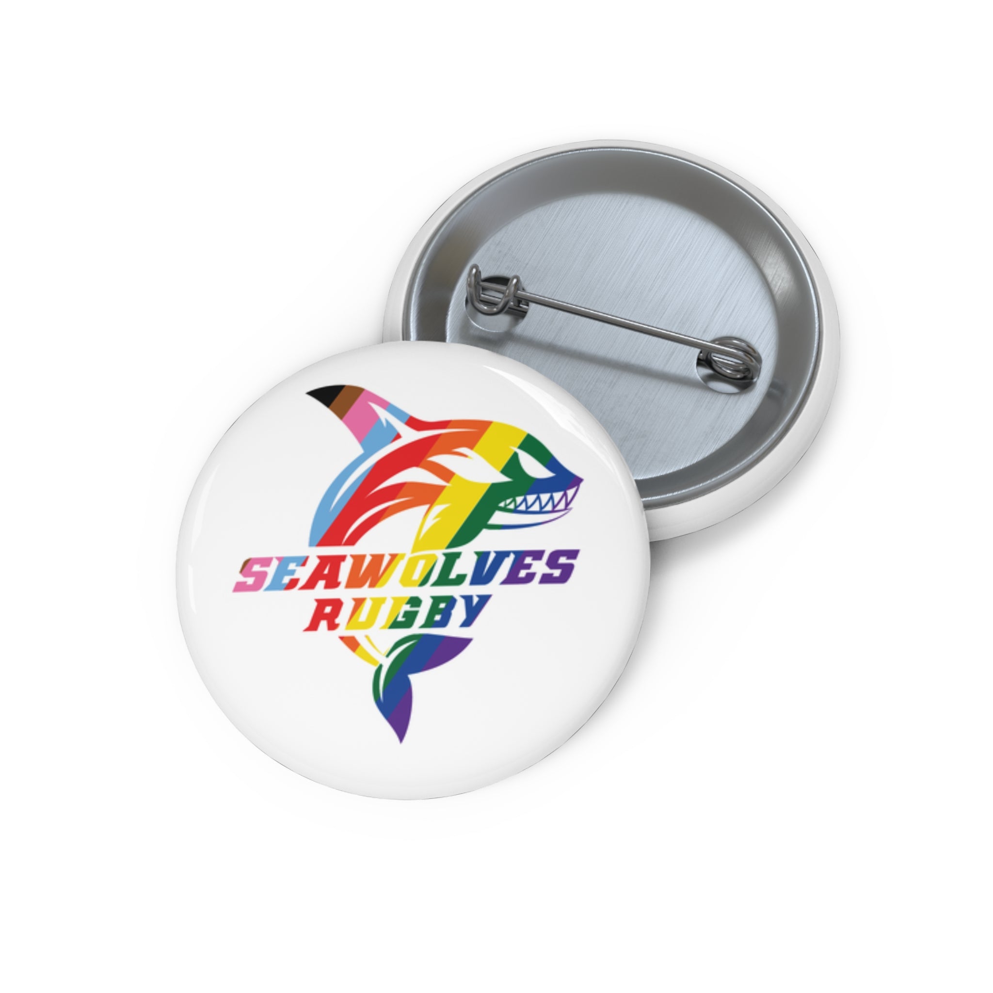 Seawolves Pride Pin Button - Enamel Lapel Pin for Backpacks, Hats & Jackets - Show Your Team Spirit at Games & Events