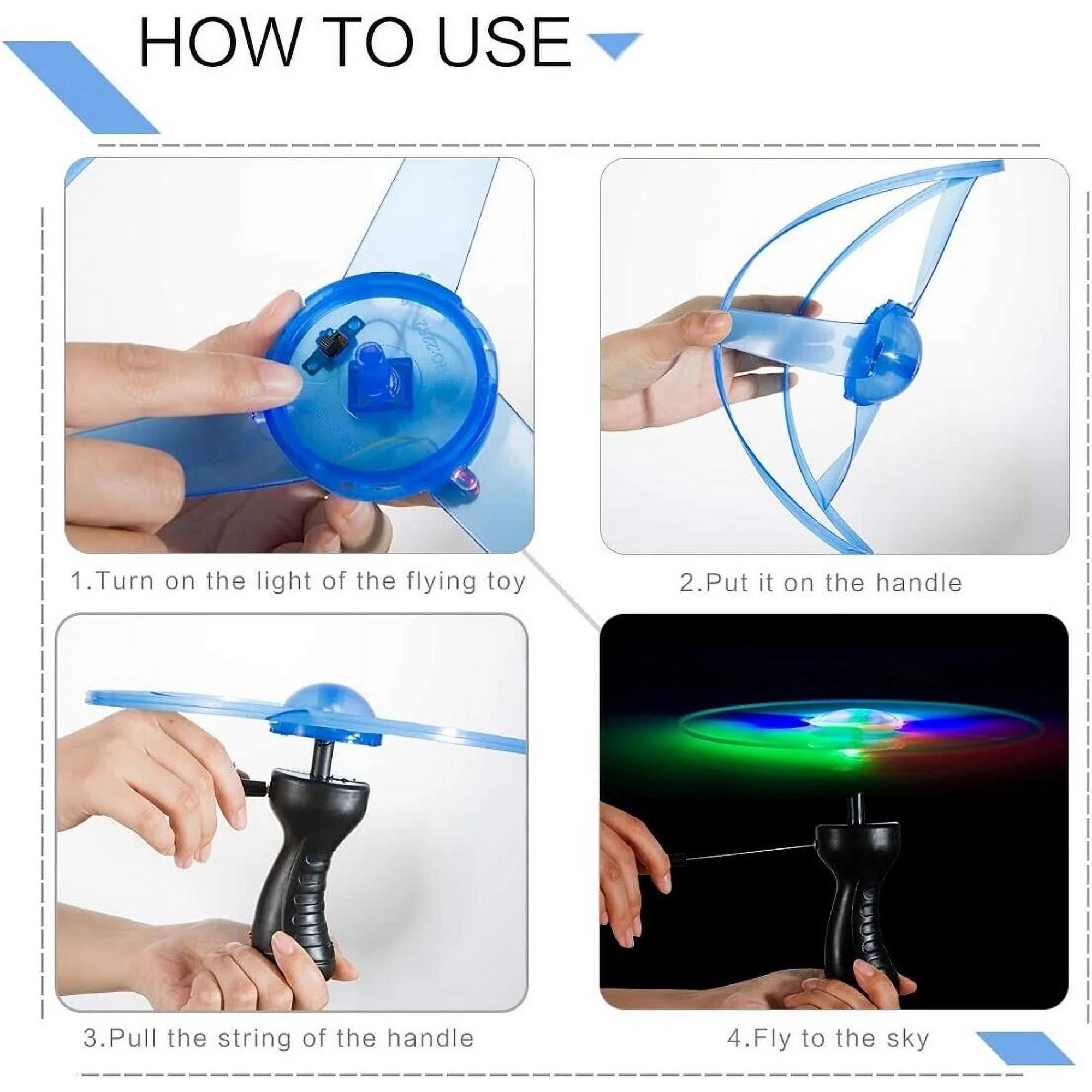 LED UFO Pull String Light - Green for Kids Room & Parties