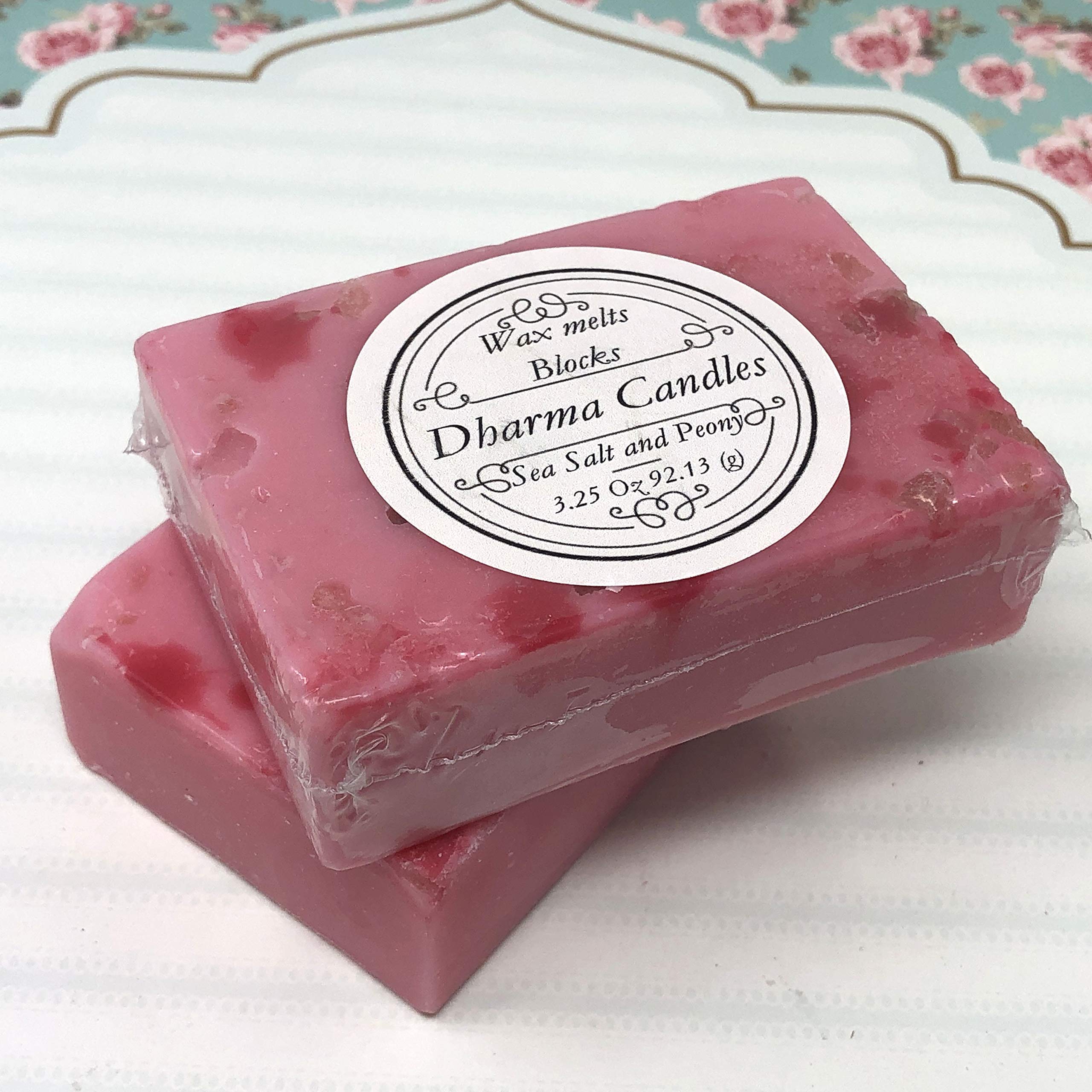 2-Piece Scented Wax Melts - Sea Salt & Peony Fragrance (3.5 oz Each) | Strong Aroma for Electric & Candle Warmers | Perfect for Home, Office, Spa Relaxation & Aromatherapy